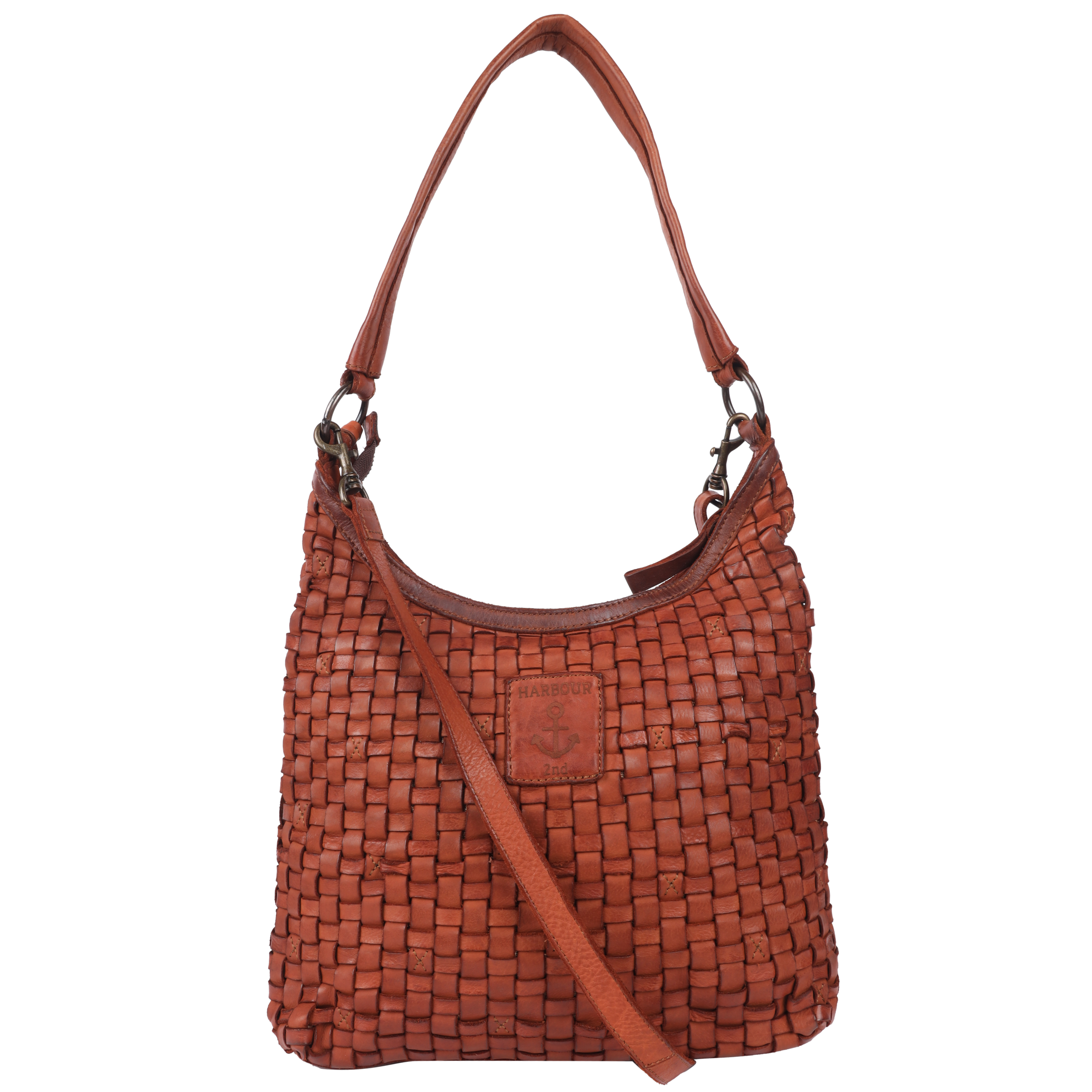 HARBOUR 2nd Hobo »Tuula-UP« Damen Umhängetasche, Tragetasche, Schultertasche mit Anker-Anhänger