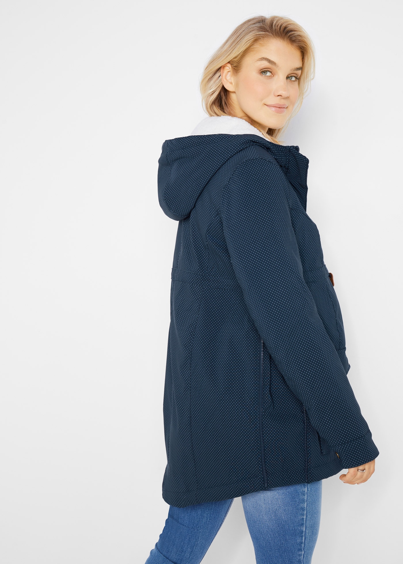 bonprix Veste de maternité avec capuche avec insert amovible portant avec capuche, coupe cintrée