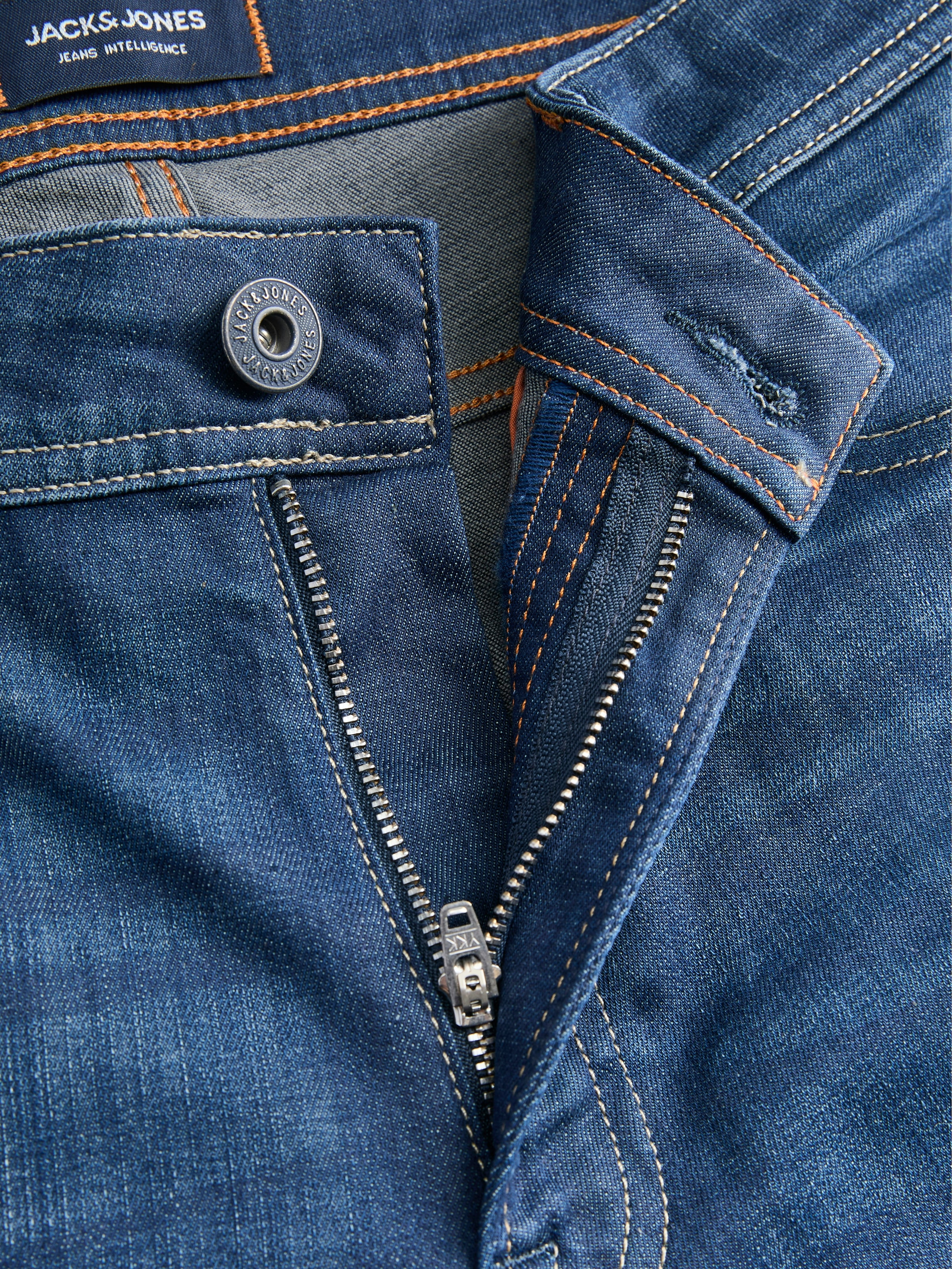 Jack & Jones Jeans coupe régulière »JJICLARK mit Used-Look und Stretch für den Alltag« avec effets d'usure