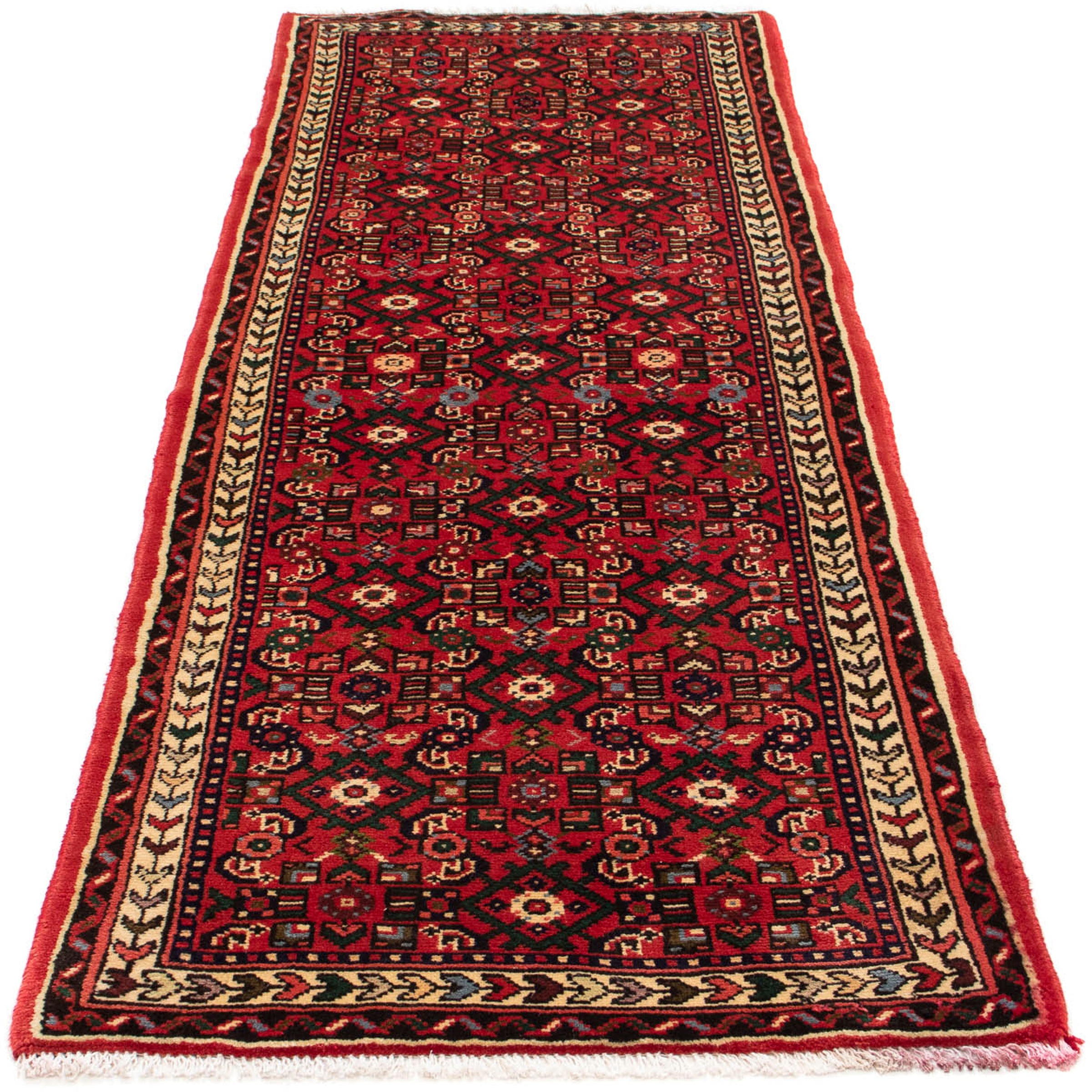 Image of morgenland Orientteppich »Perser - Nomadic - 210 x 76 cm - dunkelrot«, rechteckig, 10 mm Höhe, Wohnzimmer, Handgeknüpft, Einzelstück mit Zertifikat bei Ackermann Versand Schweiz