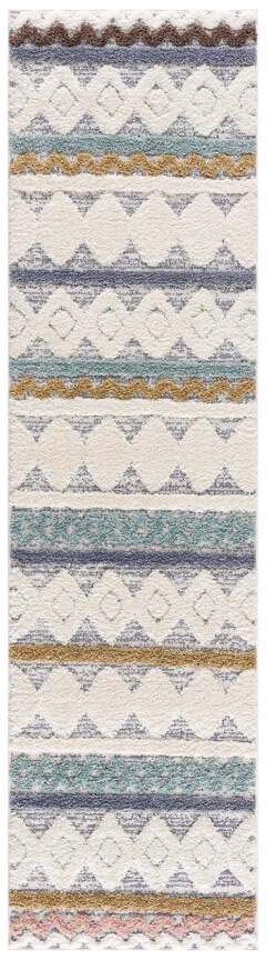 Carpet City Hochflor-Teppich »Focus 3013«, rechteckig, 20 mm Höhe, Läufer, Boho, Hochtief-Muster/ 3D-Effekt, für Wohnzimmer, Schlafzimmer