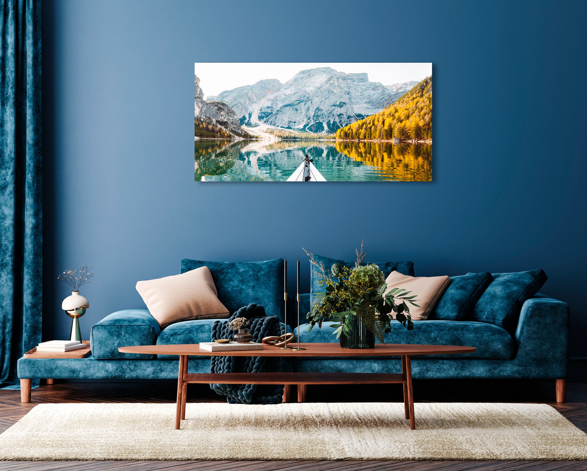 Image of queence Acrylglasbild "Echo" Berge Berge & Alpenbilder Landschaft Seebilder Seelandschaft Wald Waldbilder 1 Stk. tlg. Fine Art-Print in Galeriequalität