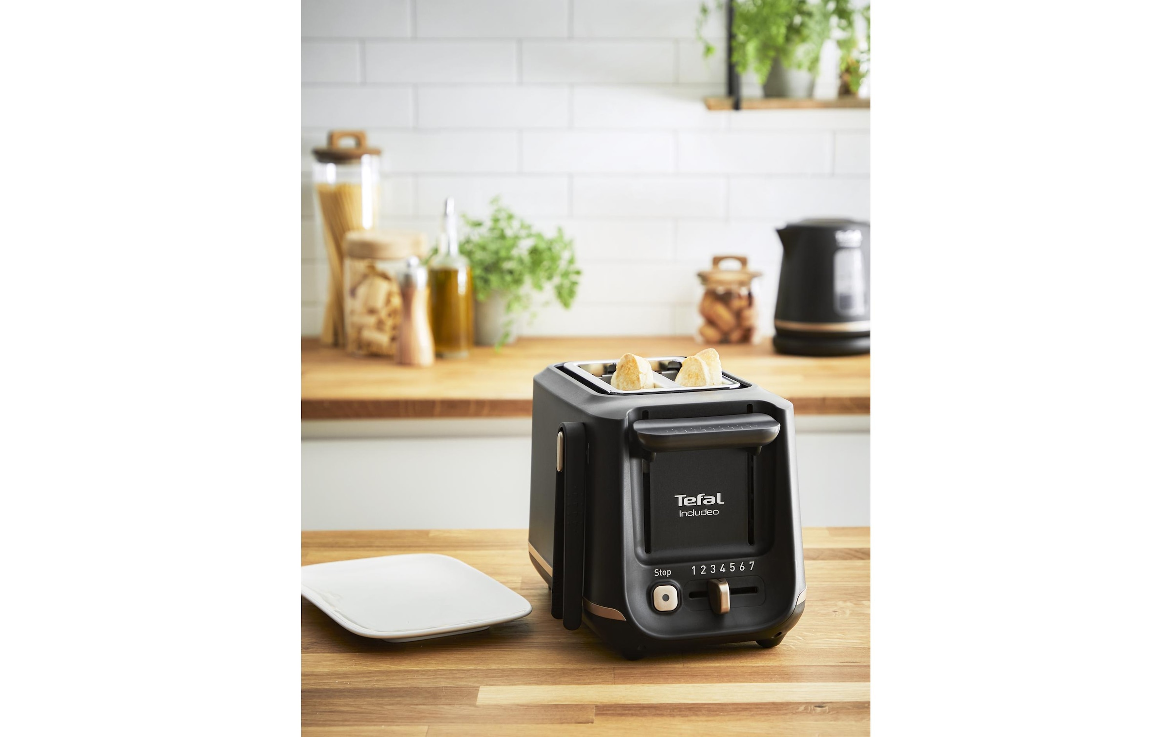 Tefal Toaster »Includeo Schwarz«, 850 W