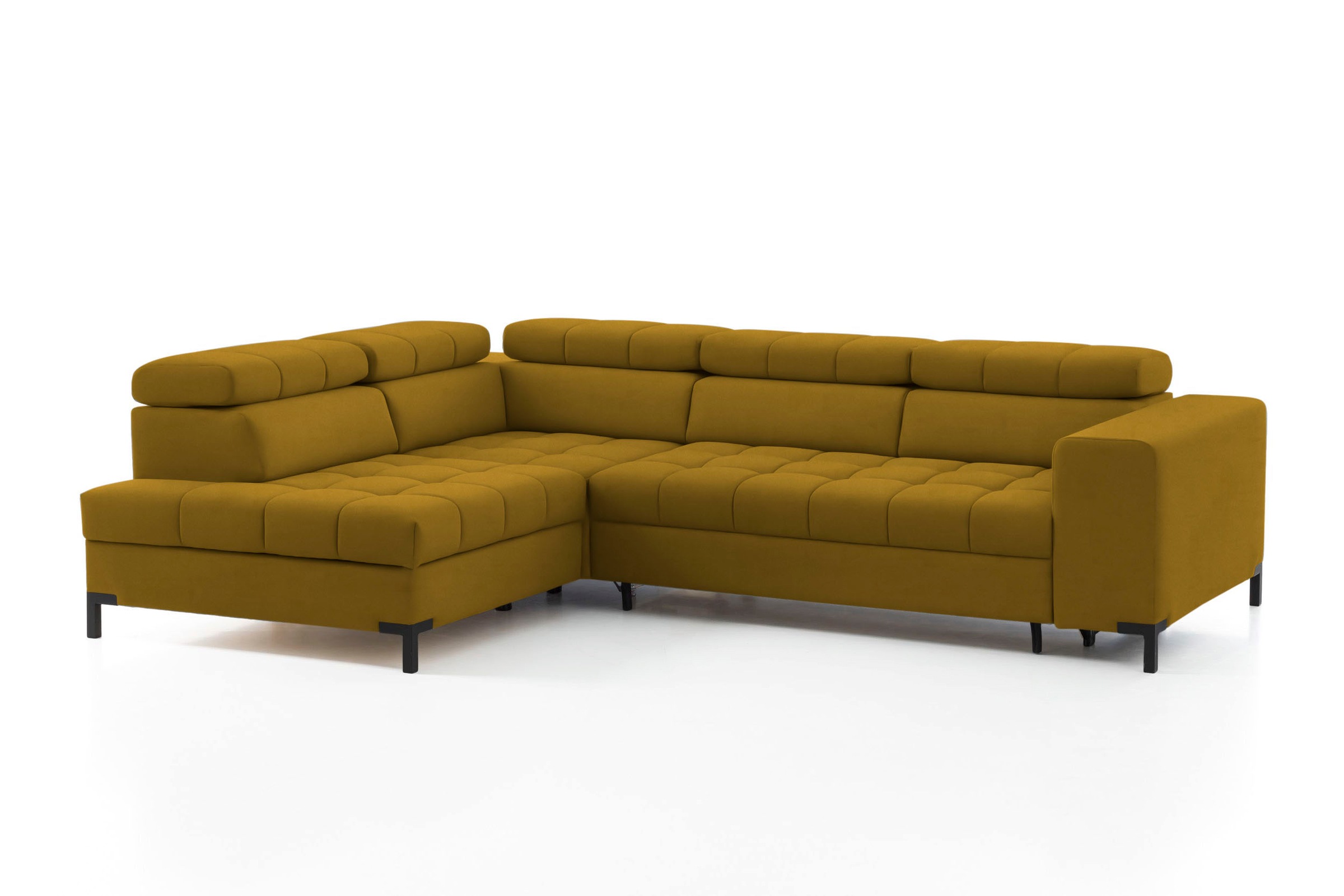 Image of exxpo - sofa fashion Ecksofa, Steppung im Sitzbereich, Wahlweise mit Bettfunktion und Bettkasten, inklusive 5 verstellbaren Kopfstützen bei Ackermann Versand Schweiz