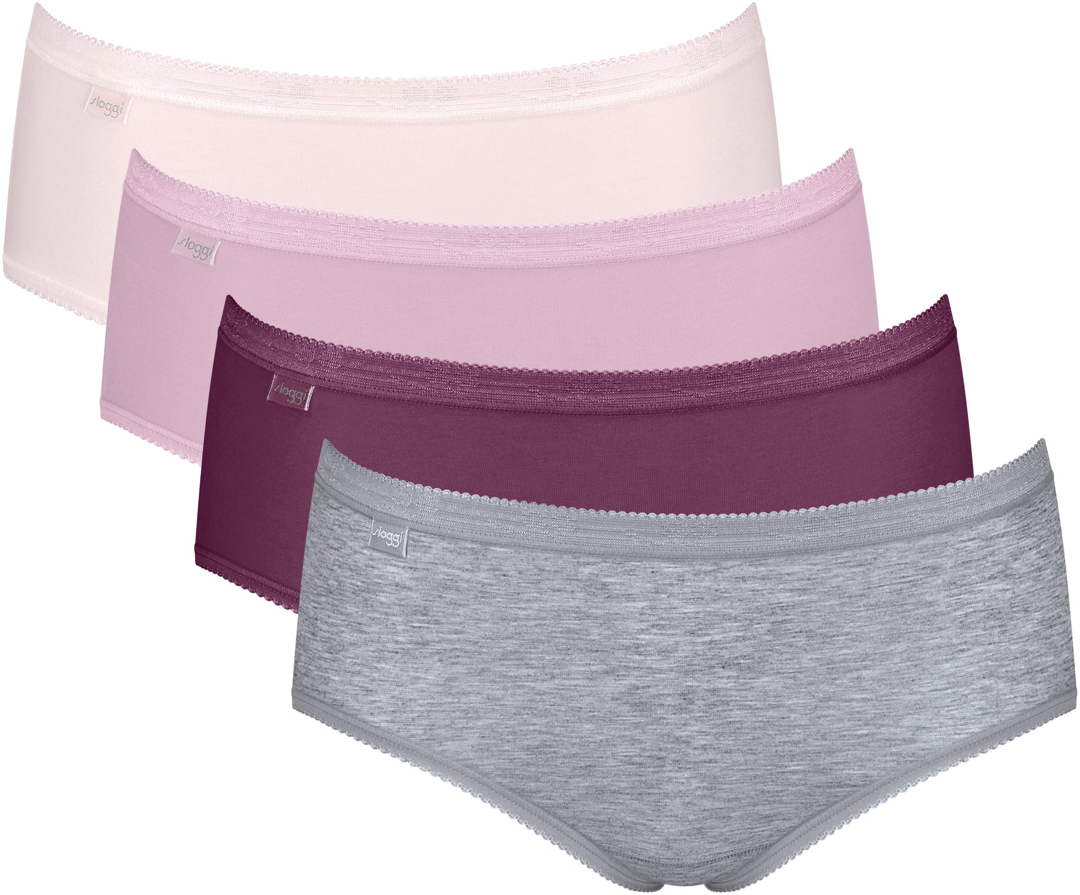 Image of sloggi Midislip "Basic+ Midi" 4er Pack, perfekter Sitz, besonders weiche Nähte, Multipack