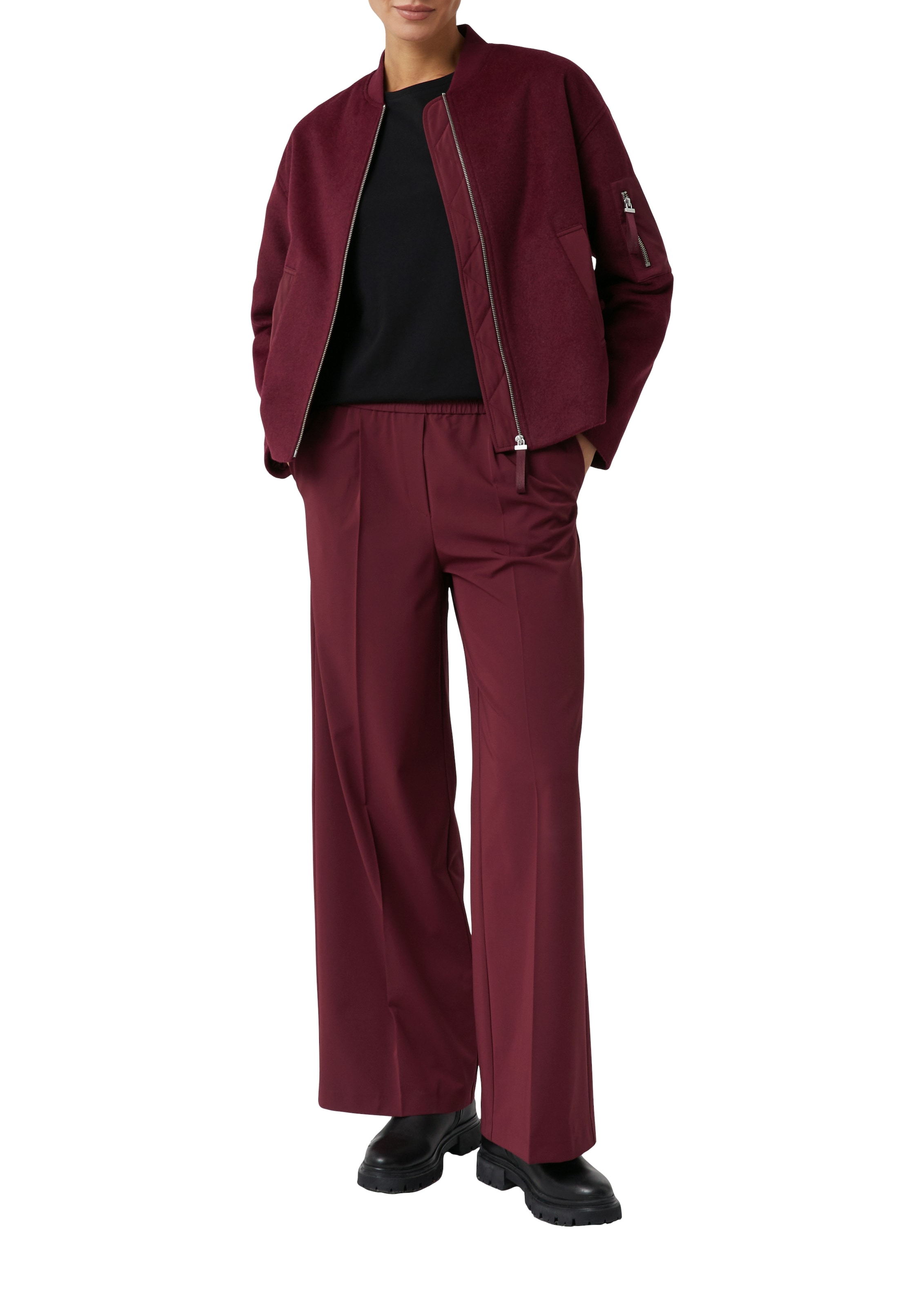 comma casual identity T-shirt mit Rundhalsausschnitt, Regular Fit