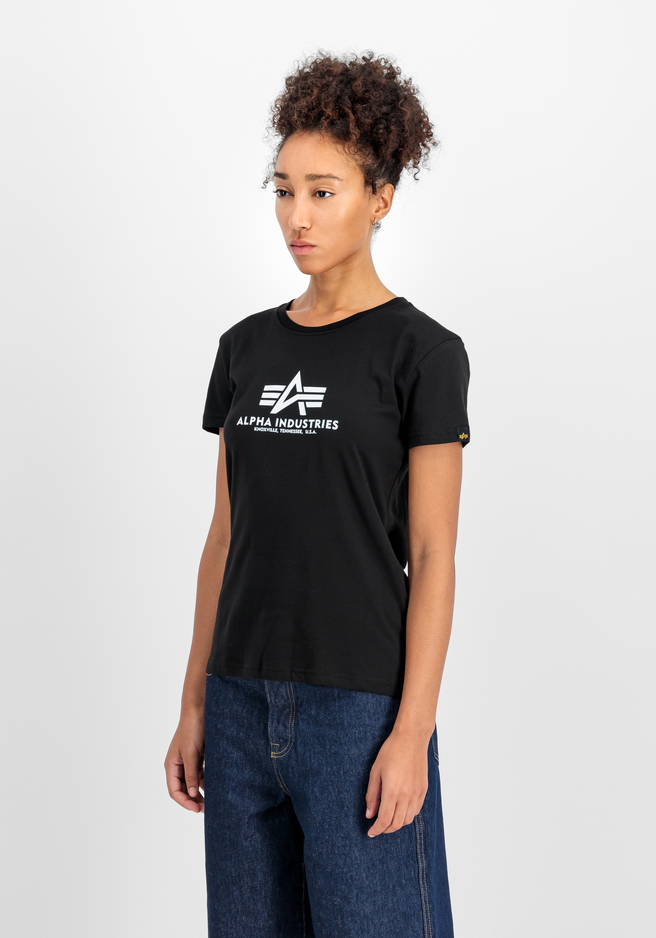 Image of Alpha Industries T-Shirt "New Basic T-Shirt BL W"