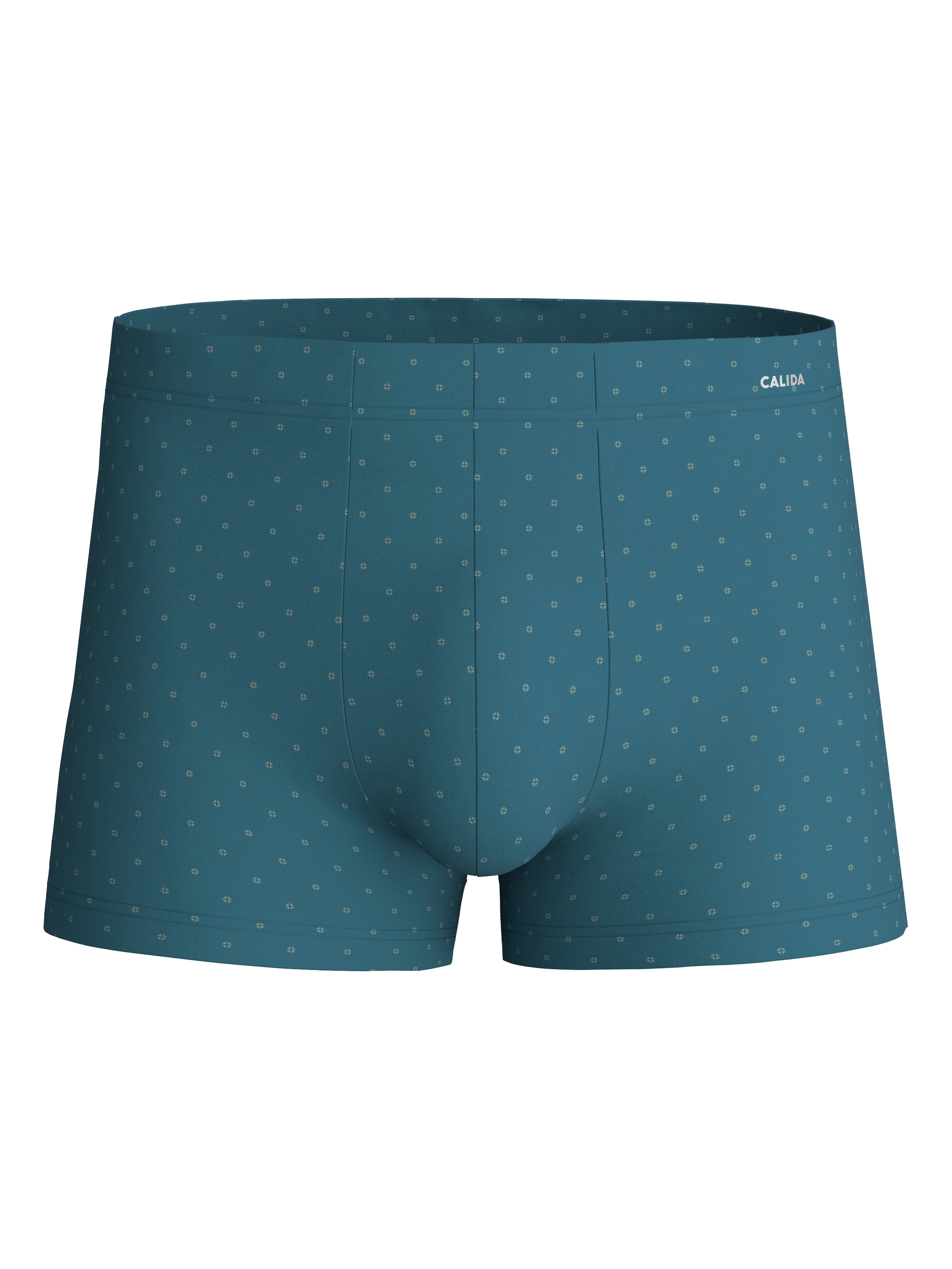 CALIDA Boxers »Cotton Code Design« ceinture large, à motif, ajustée, confortable, avec logo imprimé, mélange coton