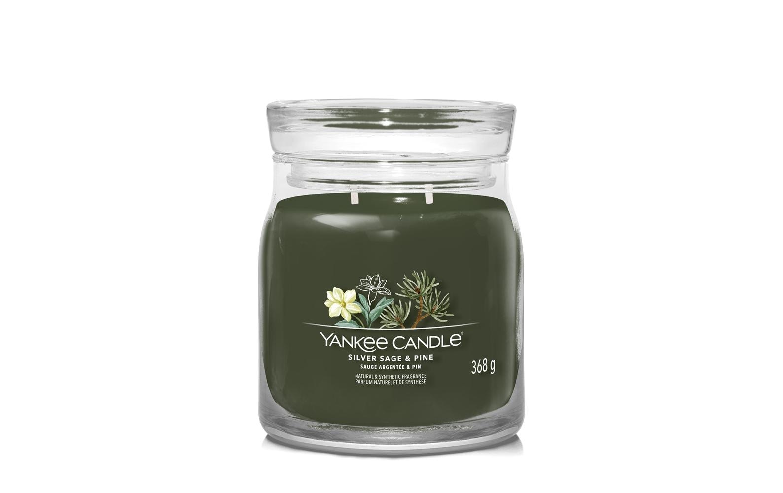 Image of Duftkerze "Yankee Candle Signature Silver Sage & Pine Signature Medium Jar"