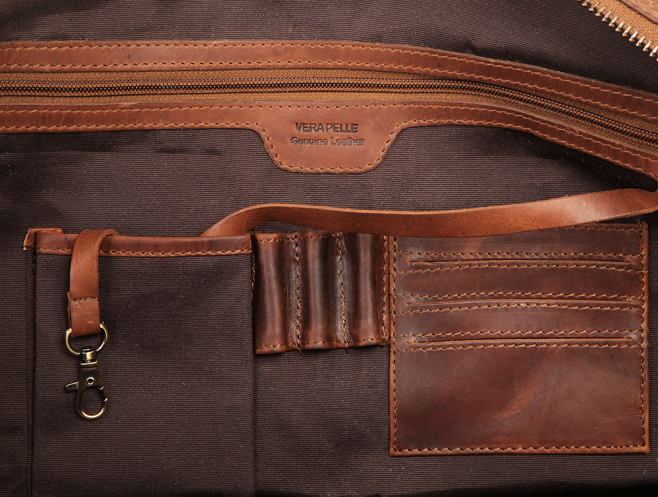 Piké Reisetasche, echt Leder
