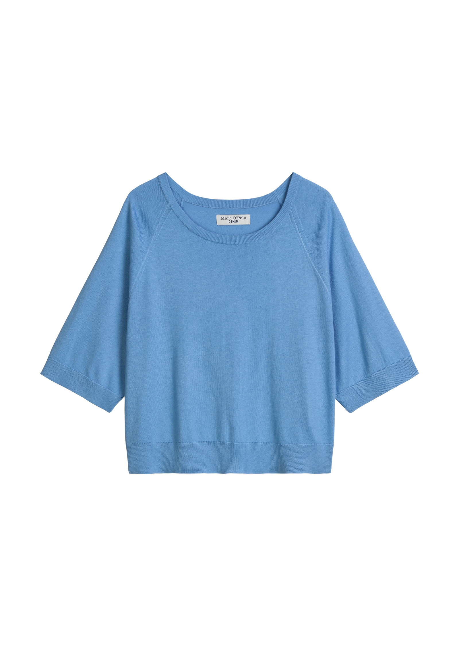 Marc O'Polo DENIM Pull à manches courtes Relaxed en mélange doux coton bio-modal
