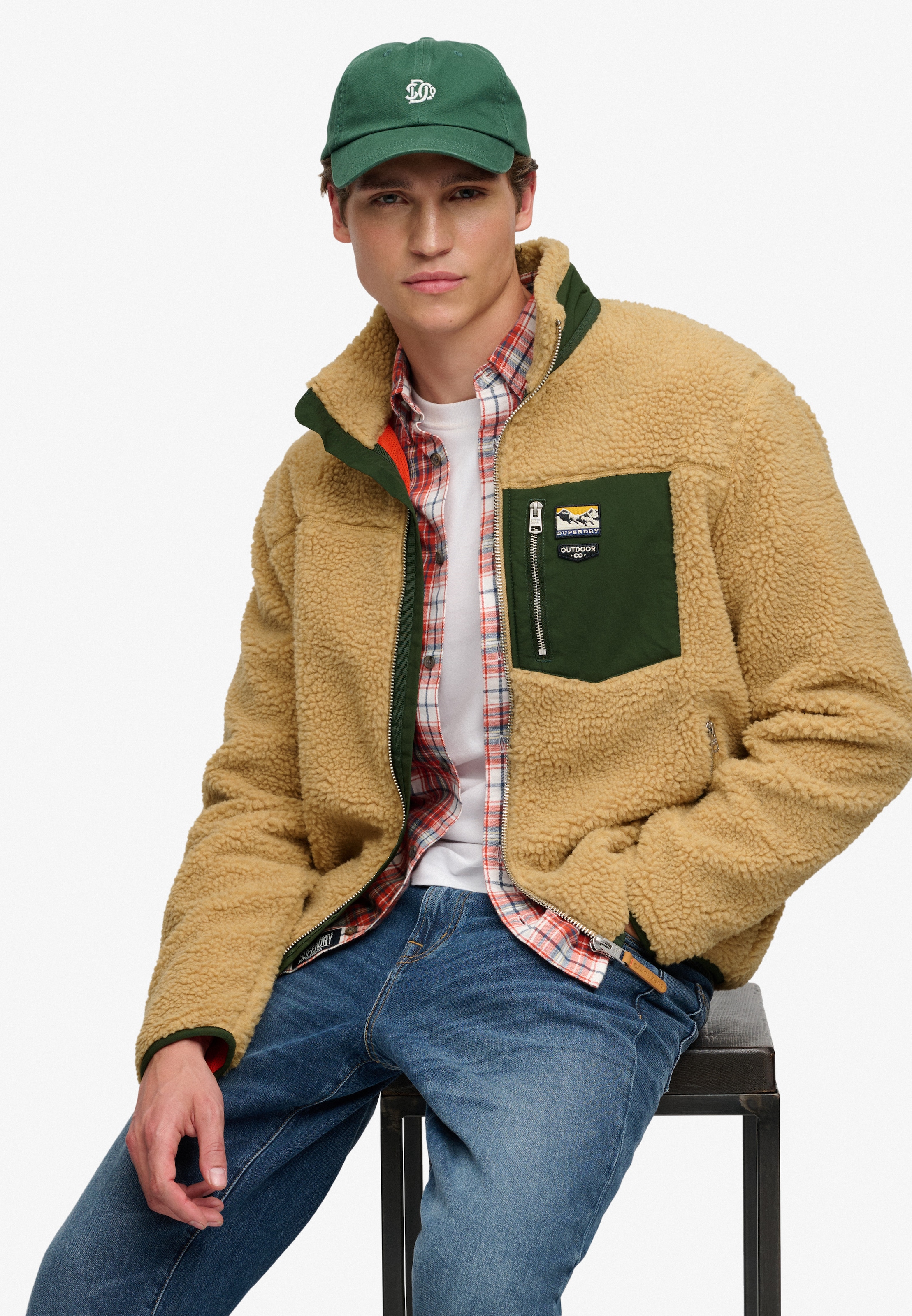 Superdry Veste sweat »MOUNTAIN FULL ZIP FLEECE« Relaxed Fit, mit Reissverschluss, aus Fleece