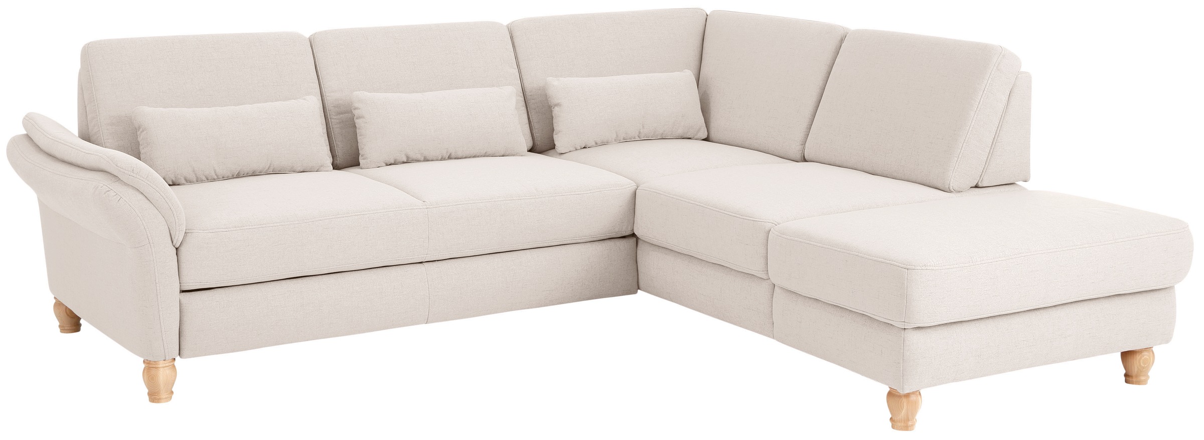 Home affaire Ecksofa »Palace L-Form« incl. Sitztiefenverstellung, wahlweise mit Schlaffunktion und Stauraum