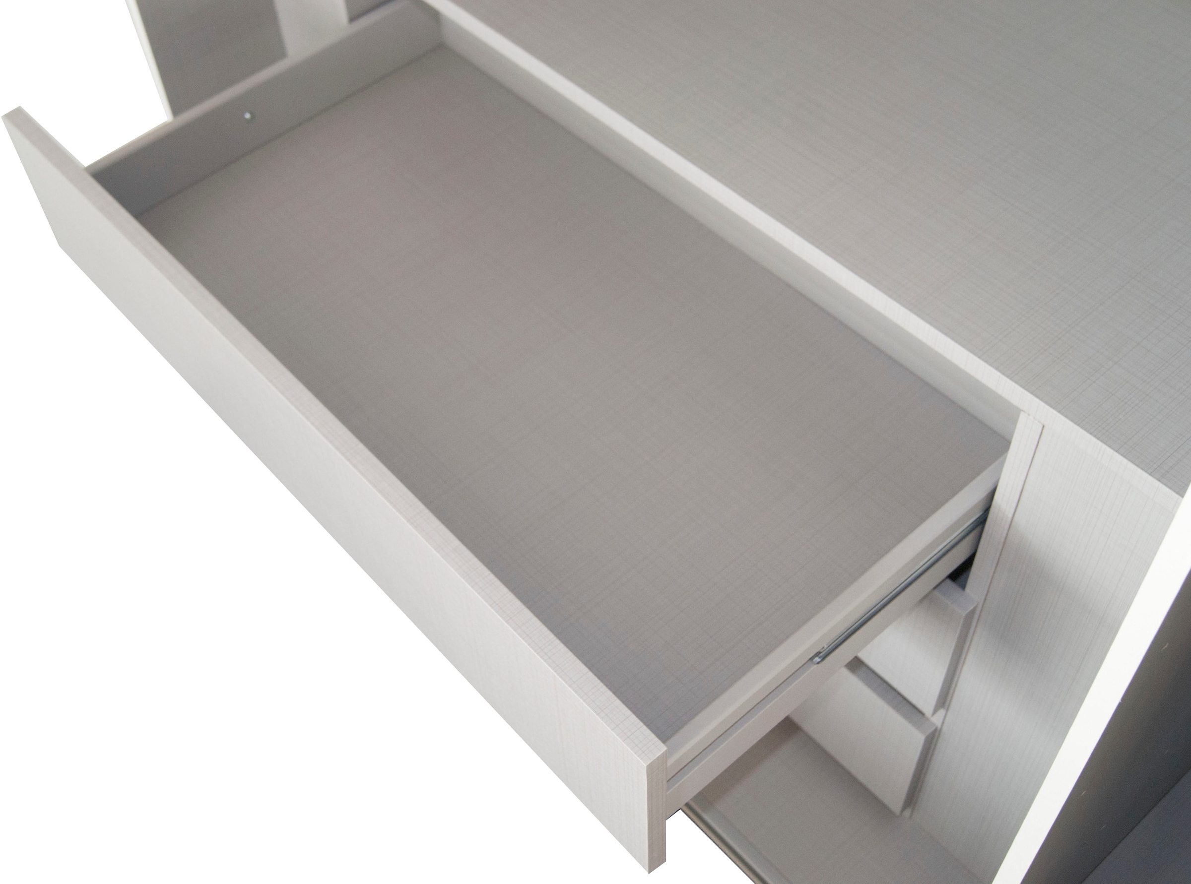 Wimex Armoires à vêtements »Indiana by fresh to go, wahlweise mit oder ohne Spiegel« INCLUS aménagement intérieur et fermeture à fermeture automatique des portes,  grandes largeurs 250 ou 300cm, avec ou sans façade en verre, Made in Germany