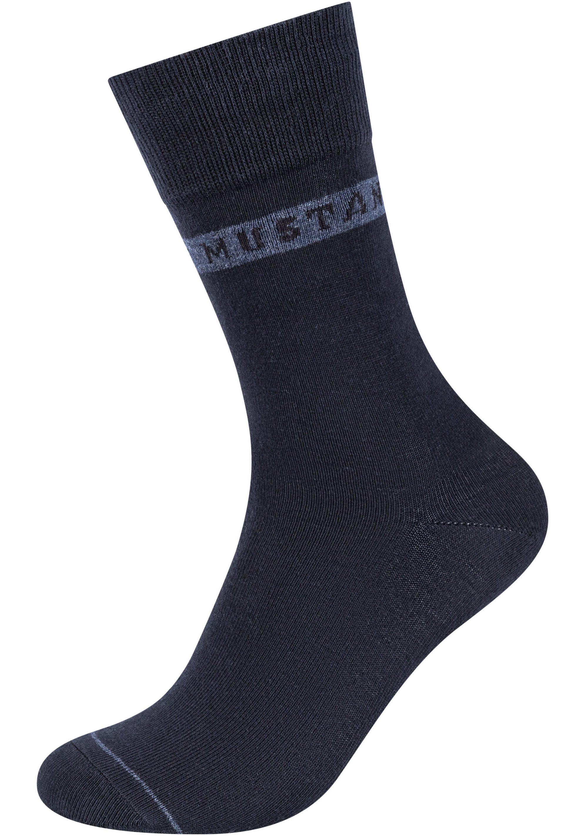 MUSTANG Socken, (6er Pack), mit Weicher und elastischer Komfortbund