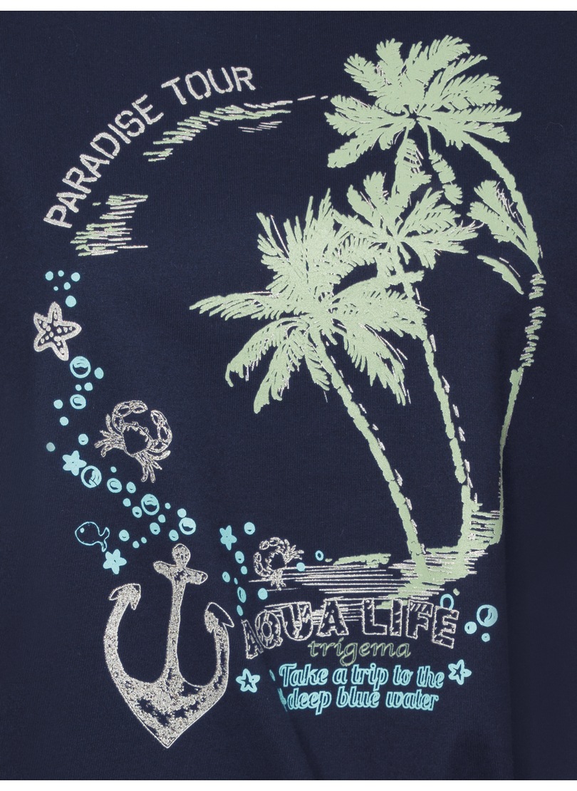 Trigema T-Shirt »TRIGEMA T-Shirt mit modischem Knoten«, (1 tlg.)