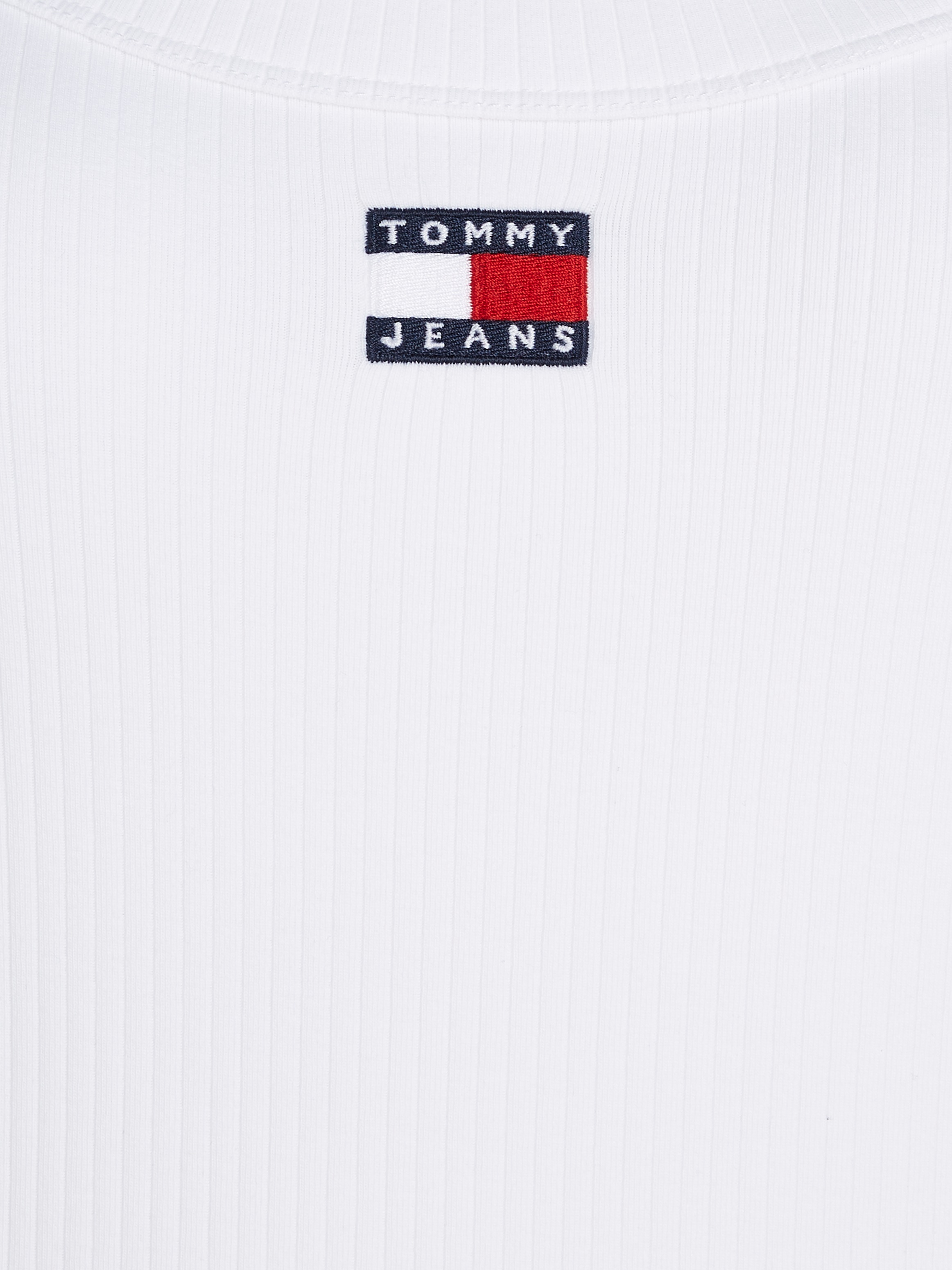 Tommy Jeans Langarmshirt »TJW SLIM BADGE RIB TEE LS«, mit Logostickerei
