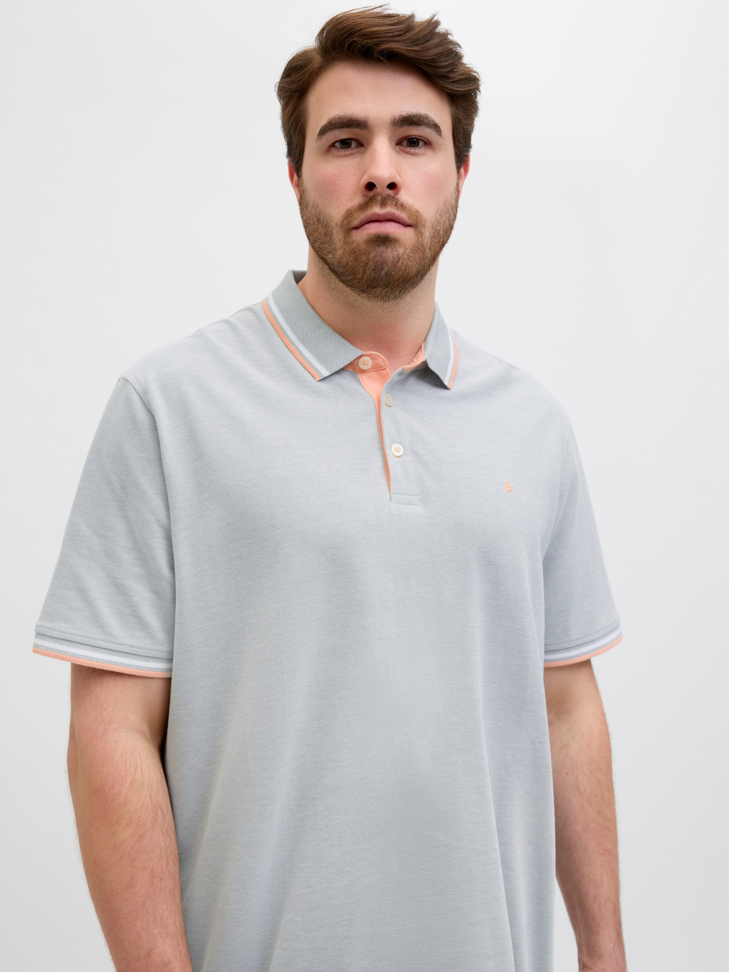 Jack & Jones PlusSize Poloshirt »JJEPAULOS POLO SS NOOS PLS«, mit Logo Stickerei