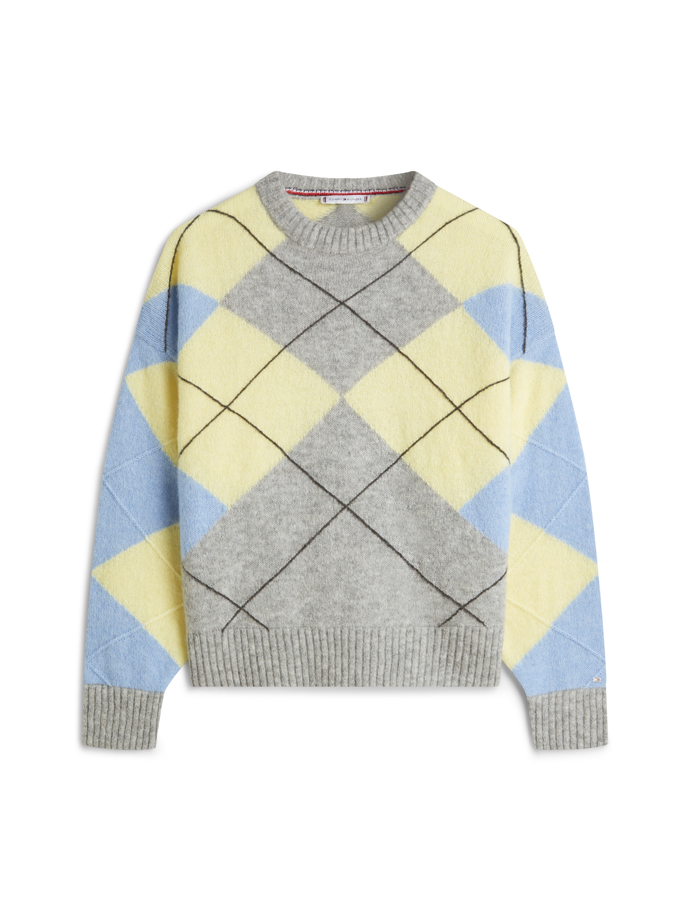 Tommy Hilfiger Strickpullover »ALPACA BLEND ARGYLE C-NK LS SWT«