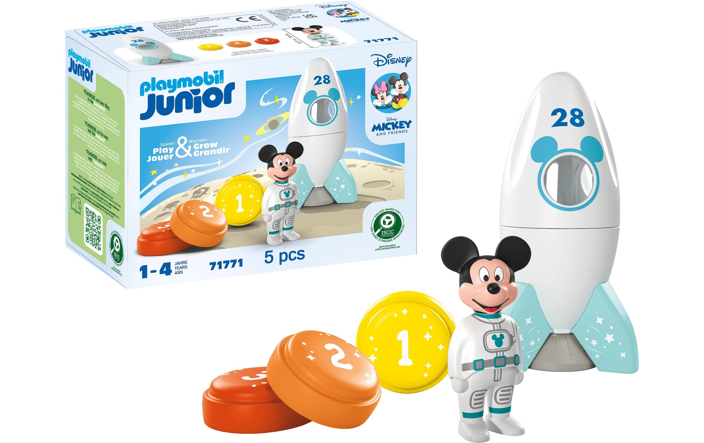 Playmobil® Spielbausteine »Junior Micky Maus Raketen- und Weltraum-Abenteuer 71771«