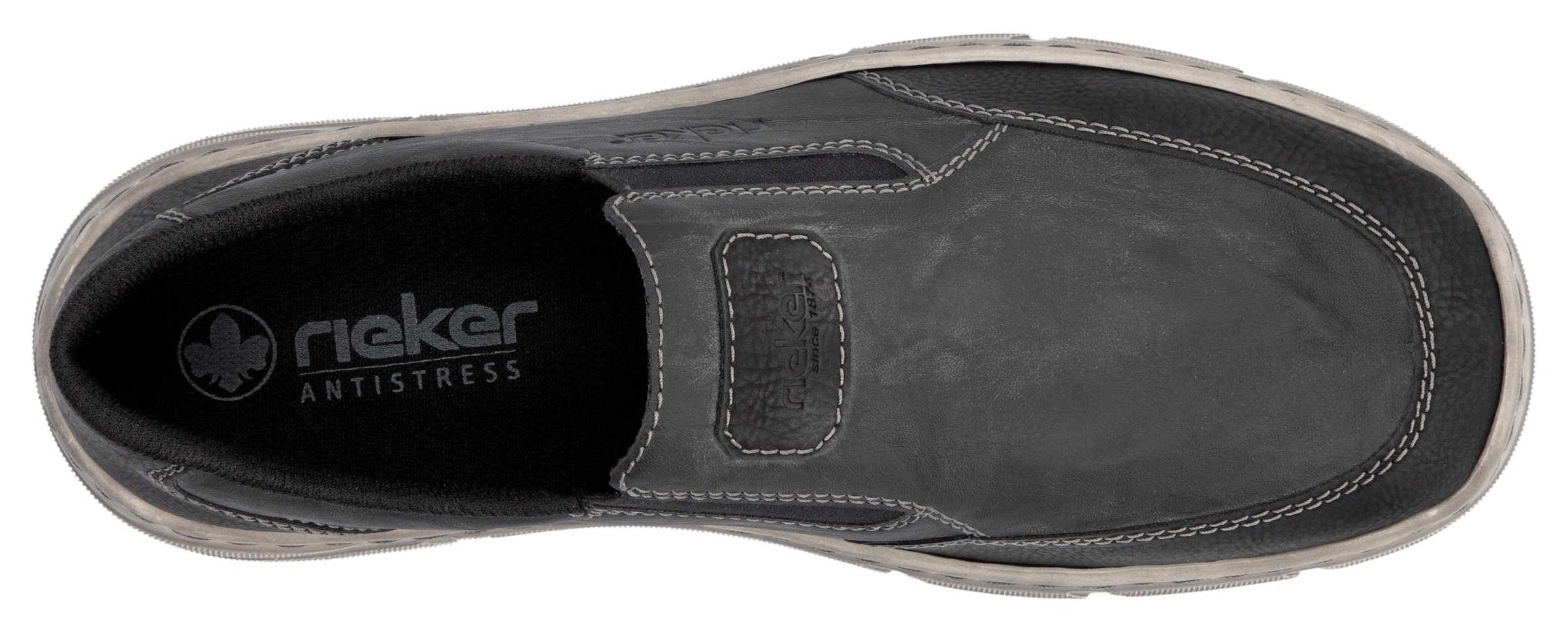 Rieker Slipper, Slip-on Sneaker, Halbschuh, Schlupfschuh mit beidseitigem Gummizug