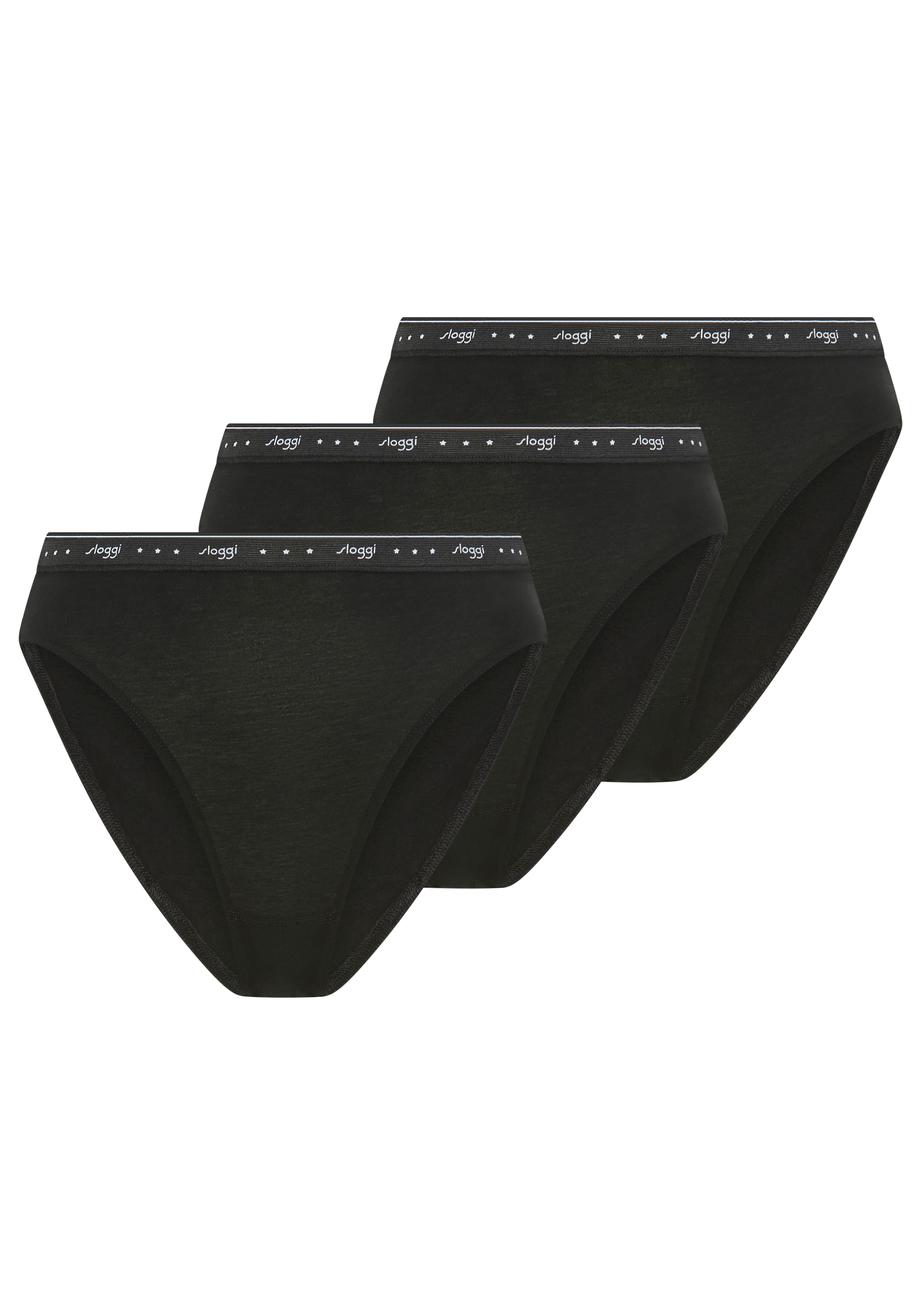 Image of sloggi Tai-Slip "24/7 100" elastischer Bund mit sloggi-Logo-Schriftzug
