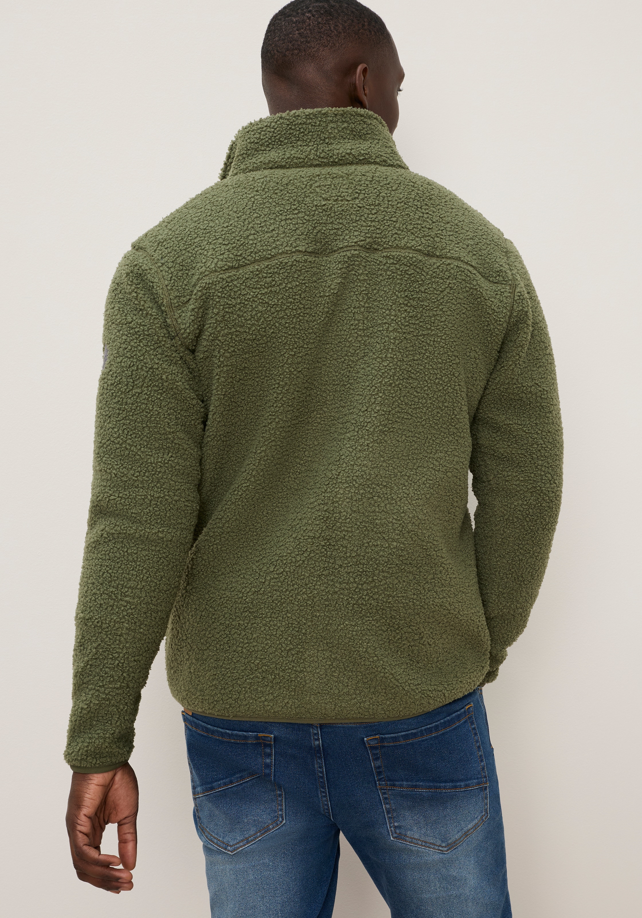 KangaROOS Fleecejacke Teddy Fleece Jacke mit  Brusttaschen für den Übergang