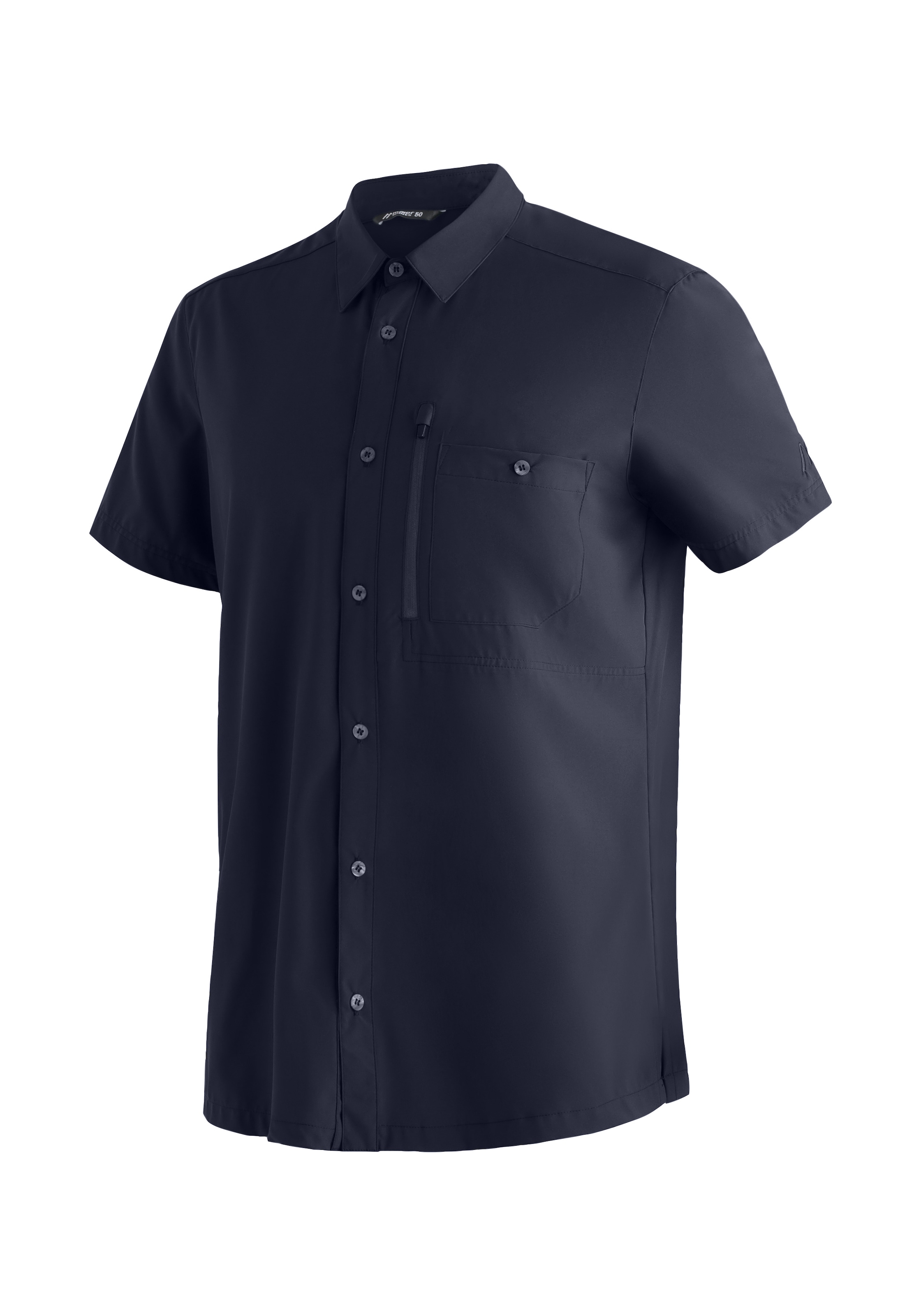 Image of Maier Sports Funktionshemd "Magos S/S M" Herren Hemd kurzarm, leichtes Freizeithemd, Kurzarmhemd, Körperbetont