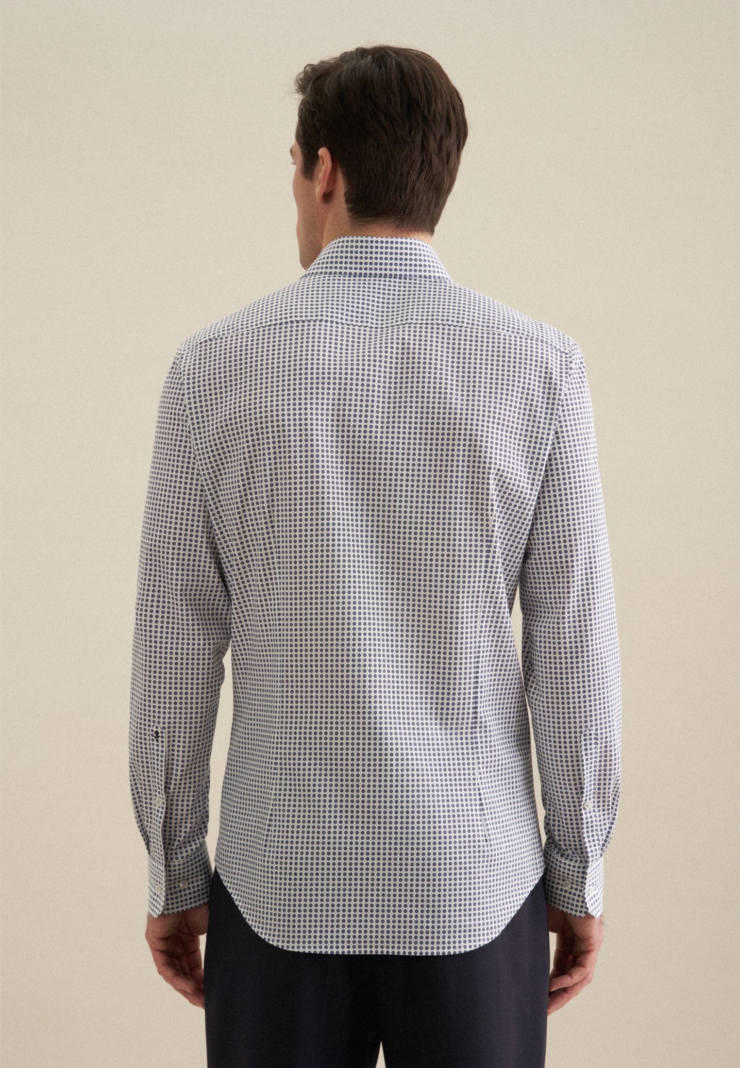 seidensticker Businesshemd »Slim«, Slim Langarm Kentkragen Druck