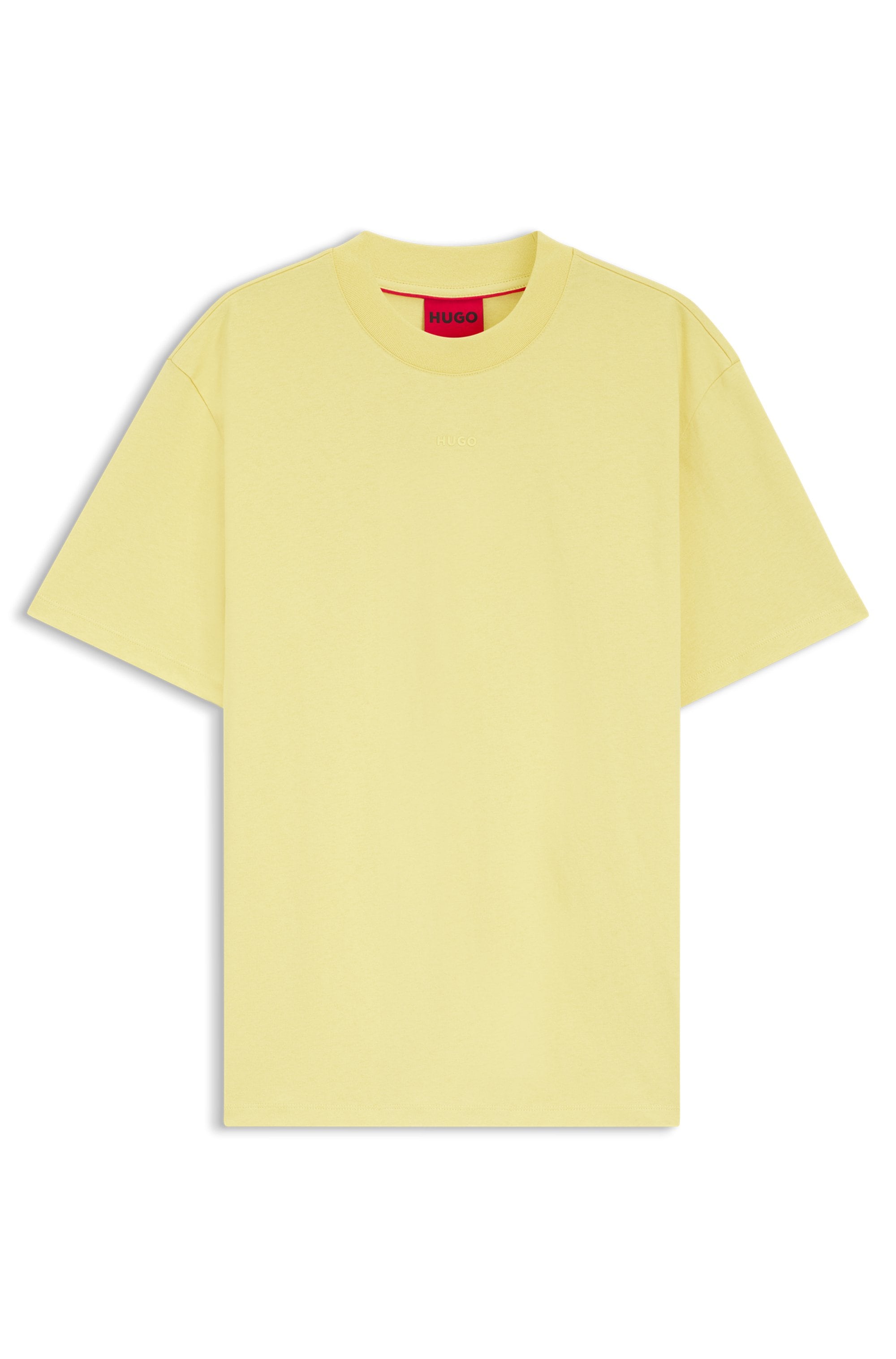 HUGO T-shirt Encolure ronde, coupe Relaxed Fit, imprimé logo