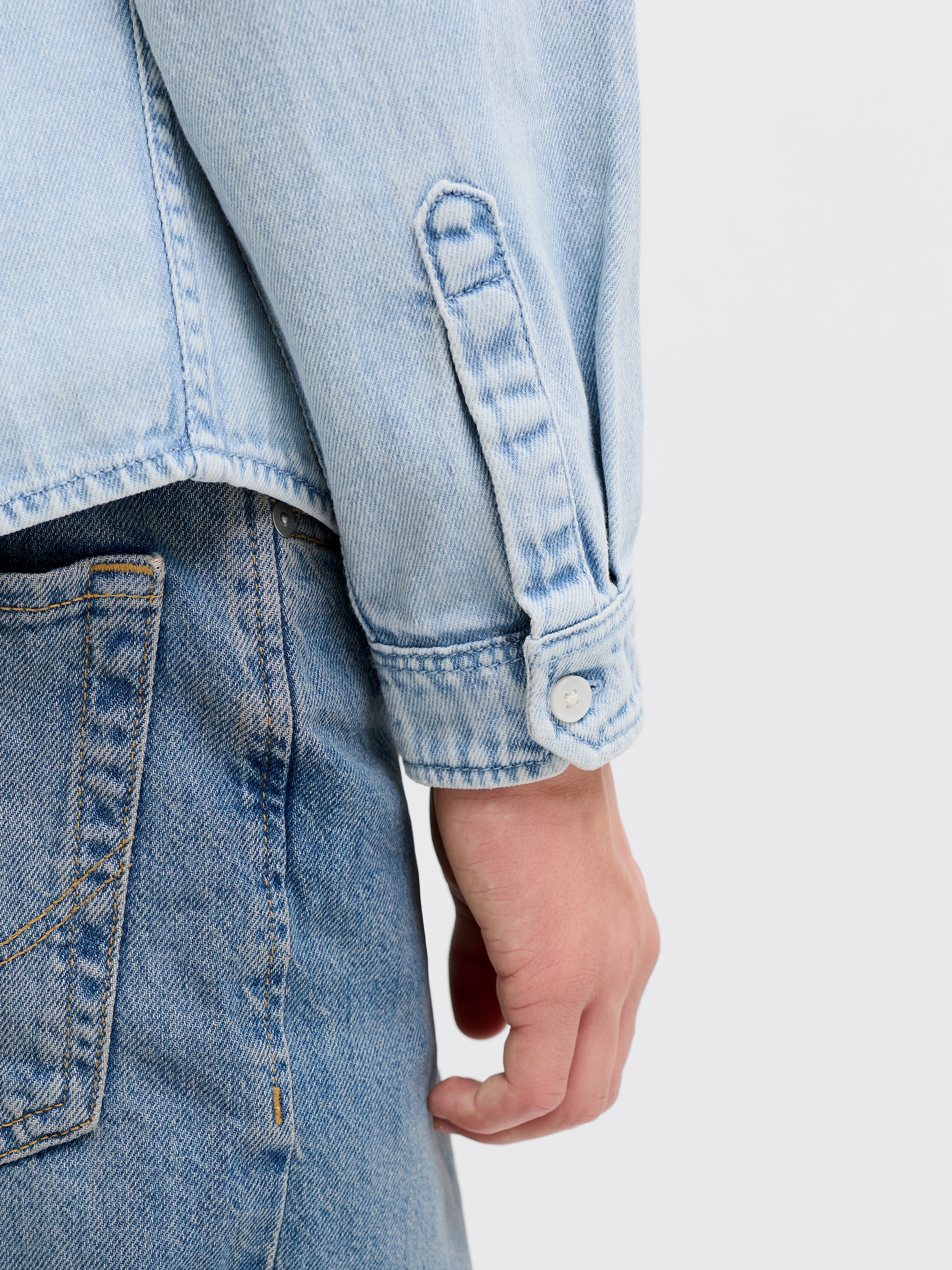 Jack & Jones Junior Langarmhemd »JORNORREBRO DENIM SHIRT LS JNR«