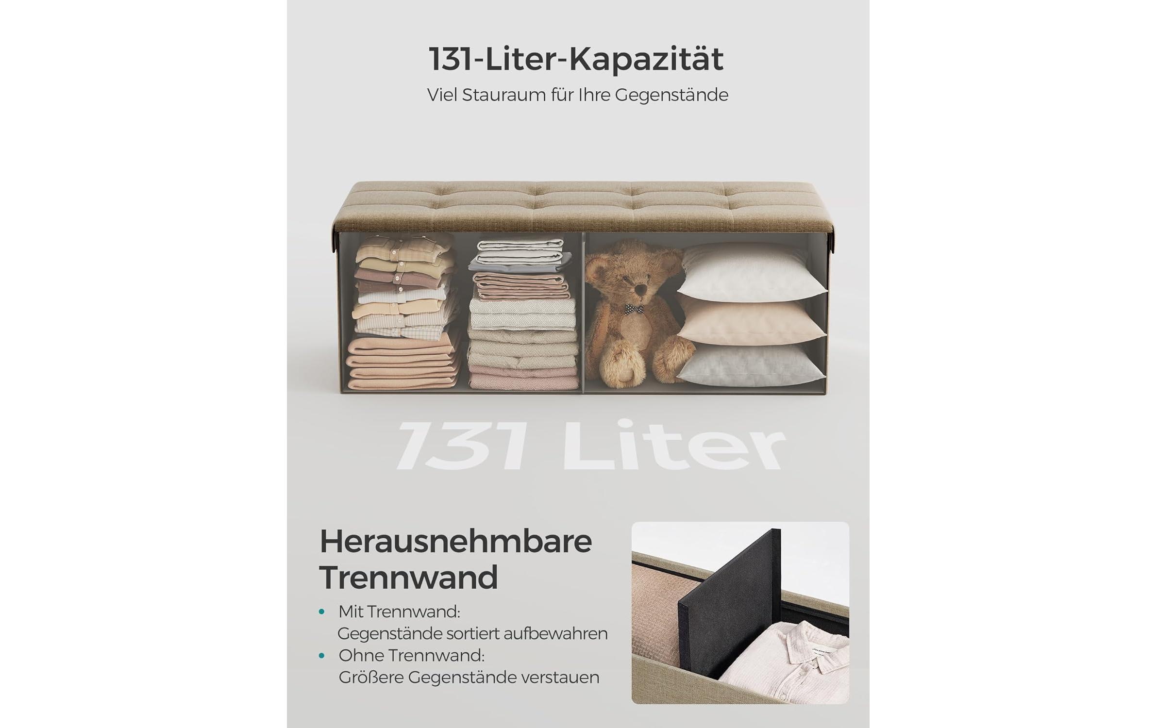 SONGMICS Coffre-siège »Ottomane«