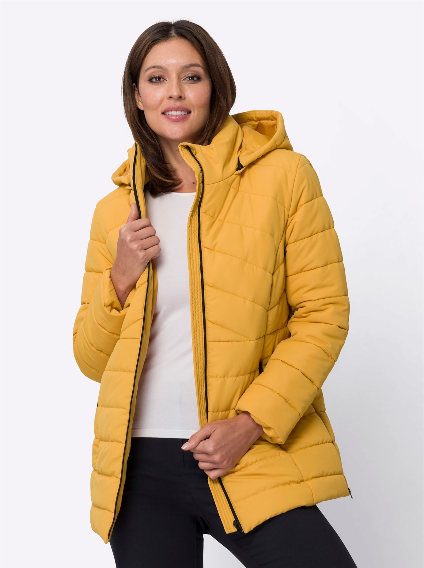 Classic Basics Steppjacke mit Kapuze