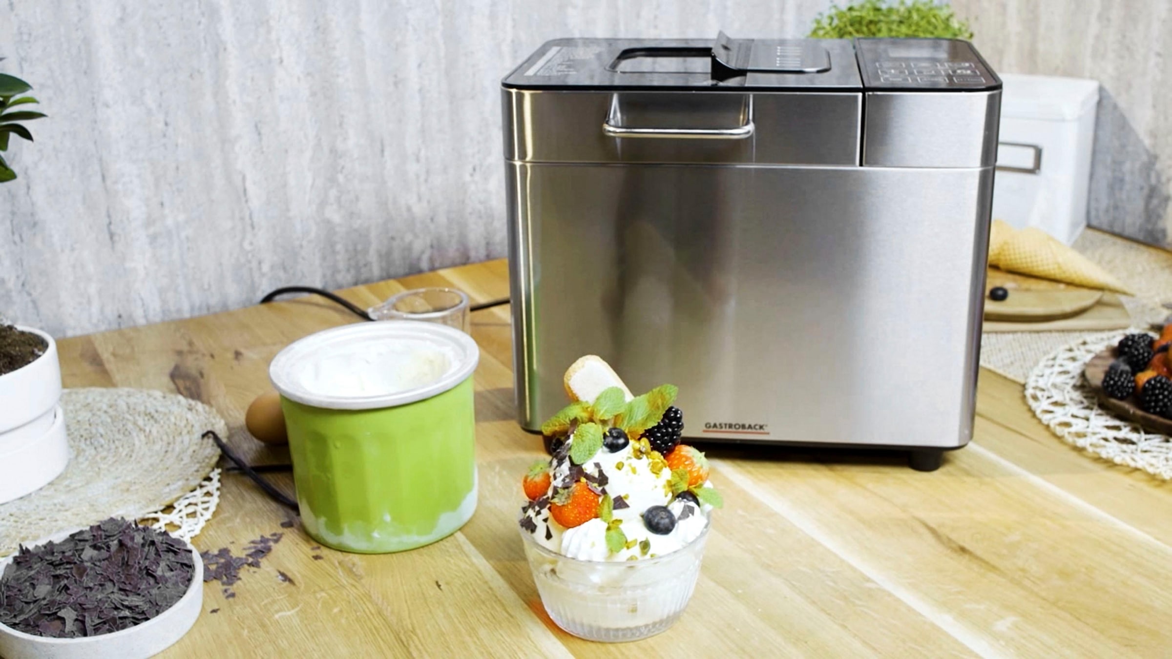 Gastroback Eismaschine »96910 Eiscremebehälter«, 0,3 l, 0 W, Zubehör für 42823 Design Brotbackautomat Advanced