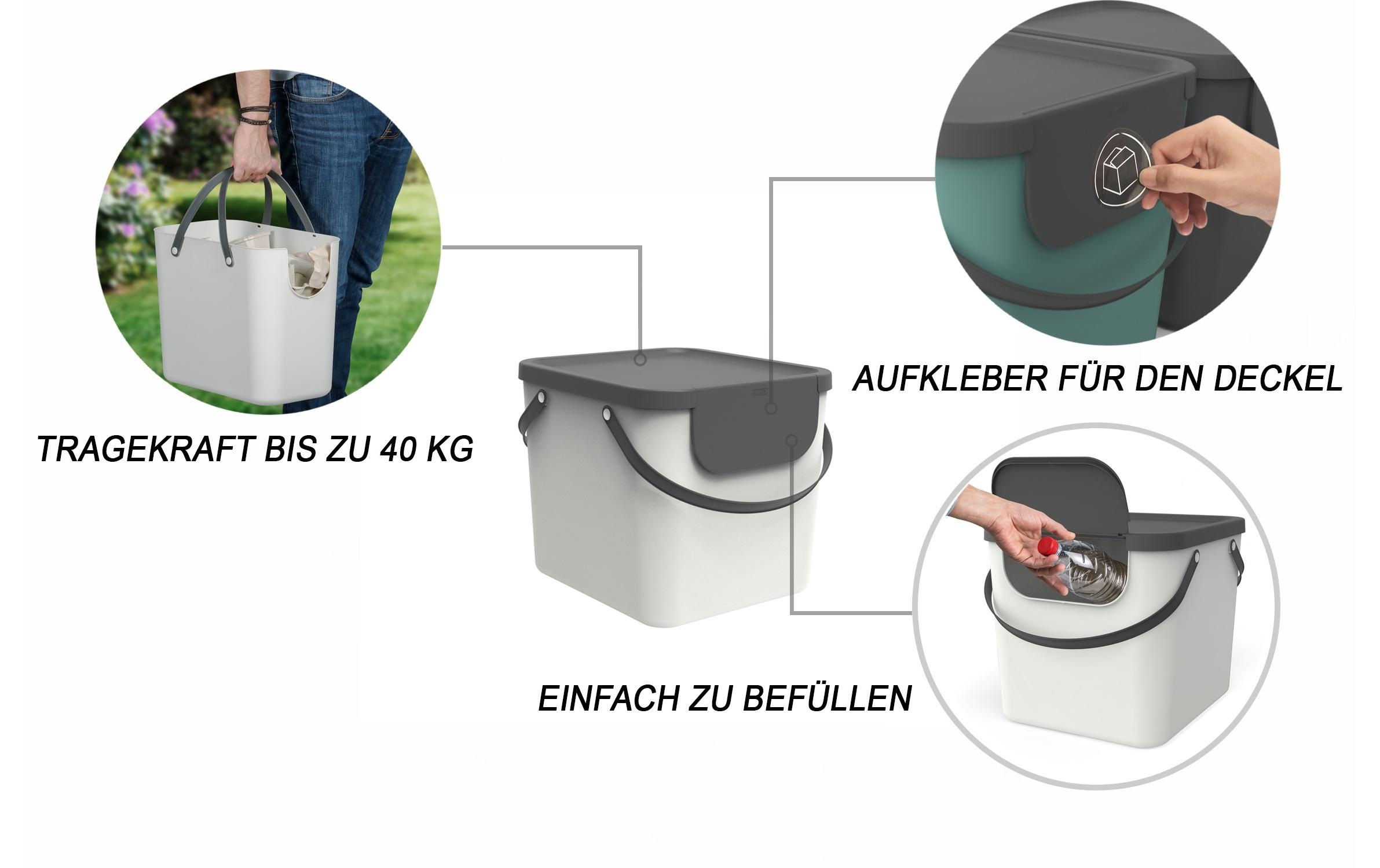 ROTHO Mülltrennsystem »40L Albula«, 1 Behälter