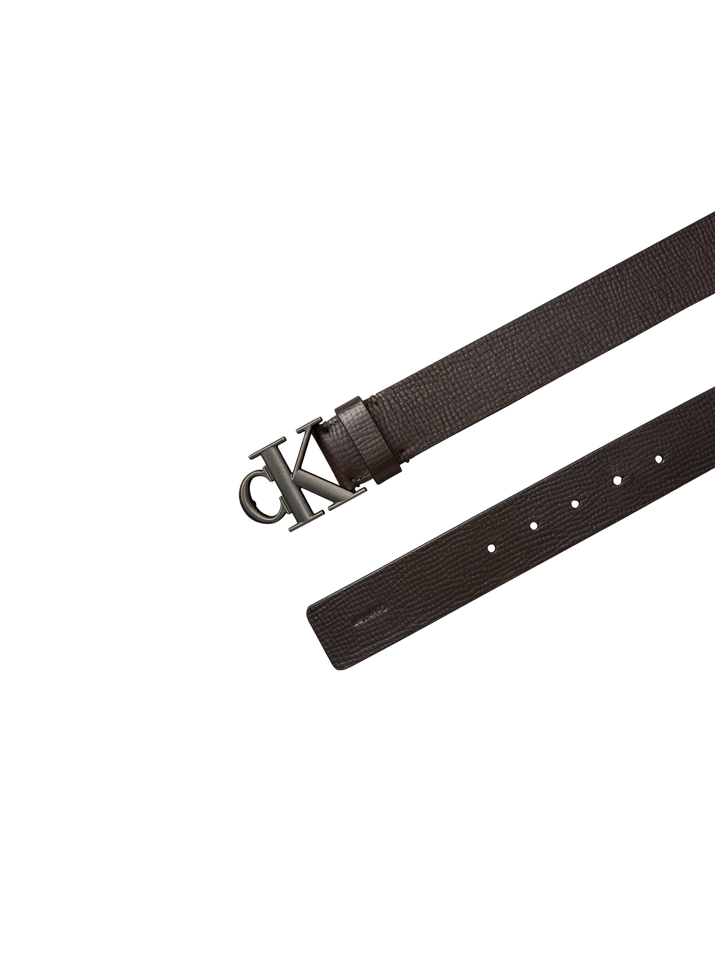 Calvin Klein Ceinture en cuir »CK BUCKLE 40MM FIXED« Grössenverstellbar mit Metallschliesse