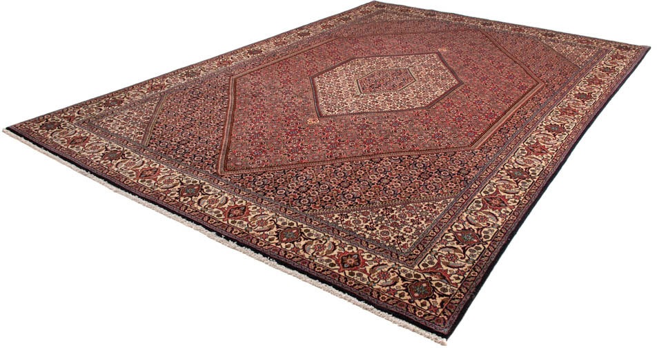 Image of morgenland Orientteppich »Perser - Bidjar - 350 x 248 cm - hellrot«, rechteckig, 15 mm Höhe, Wohnzimmer, Handgeknüpft, Einzelstück mit Zertifikat bei Ackermann Versand Schweiz