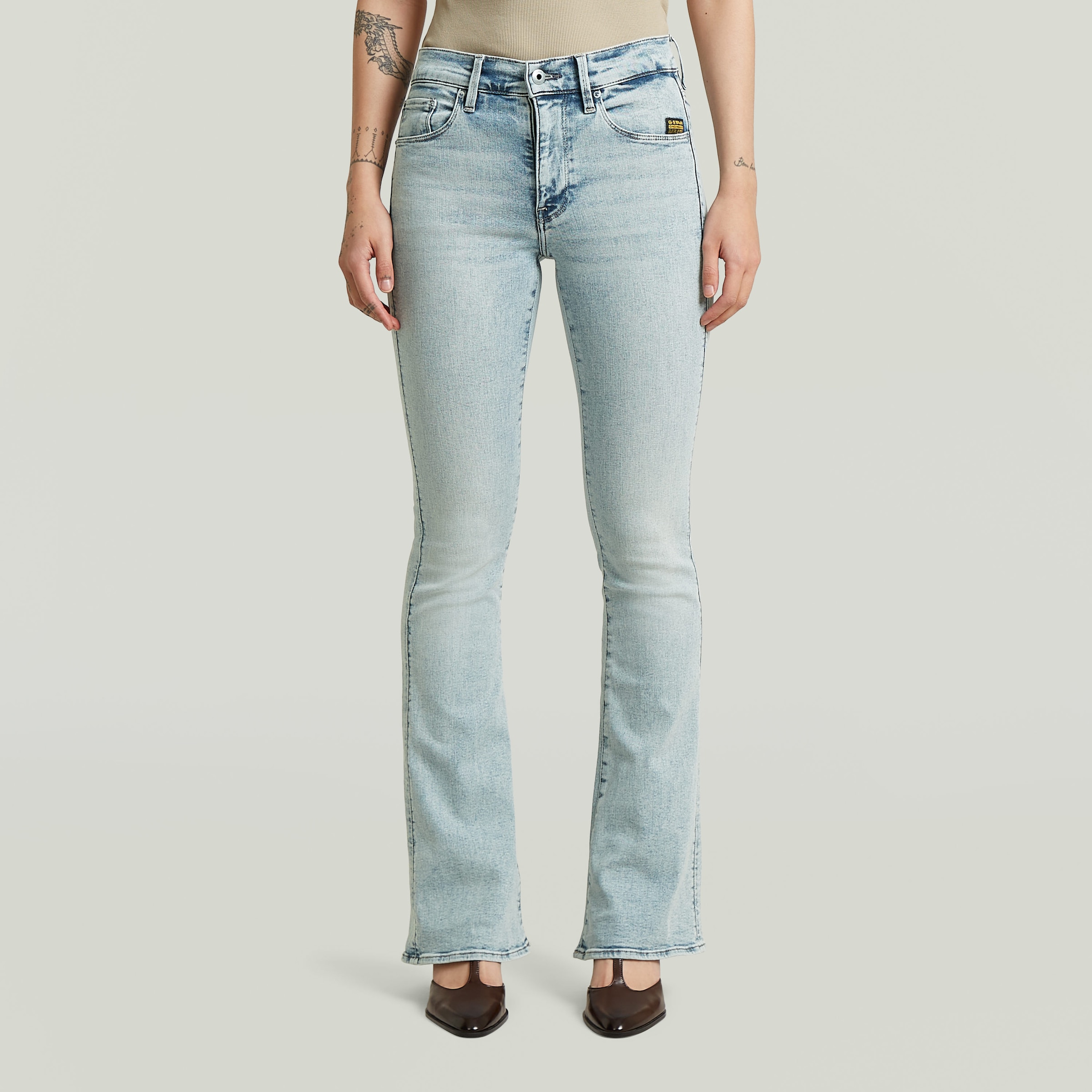 Image of G-STAR Bootcut-Jeans "3301 Flare Wmn" aus Stretch-Denim