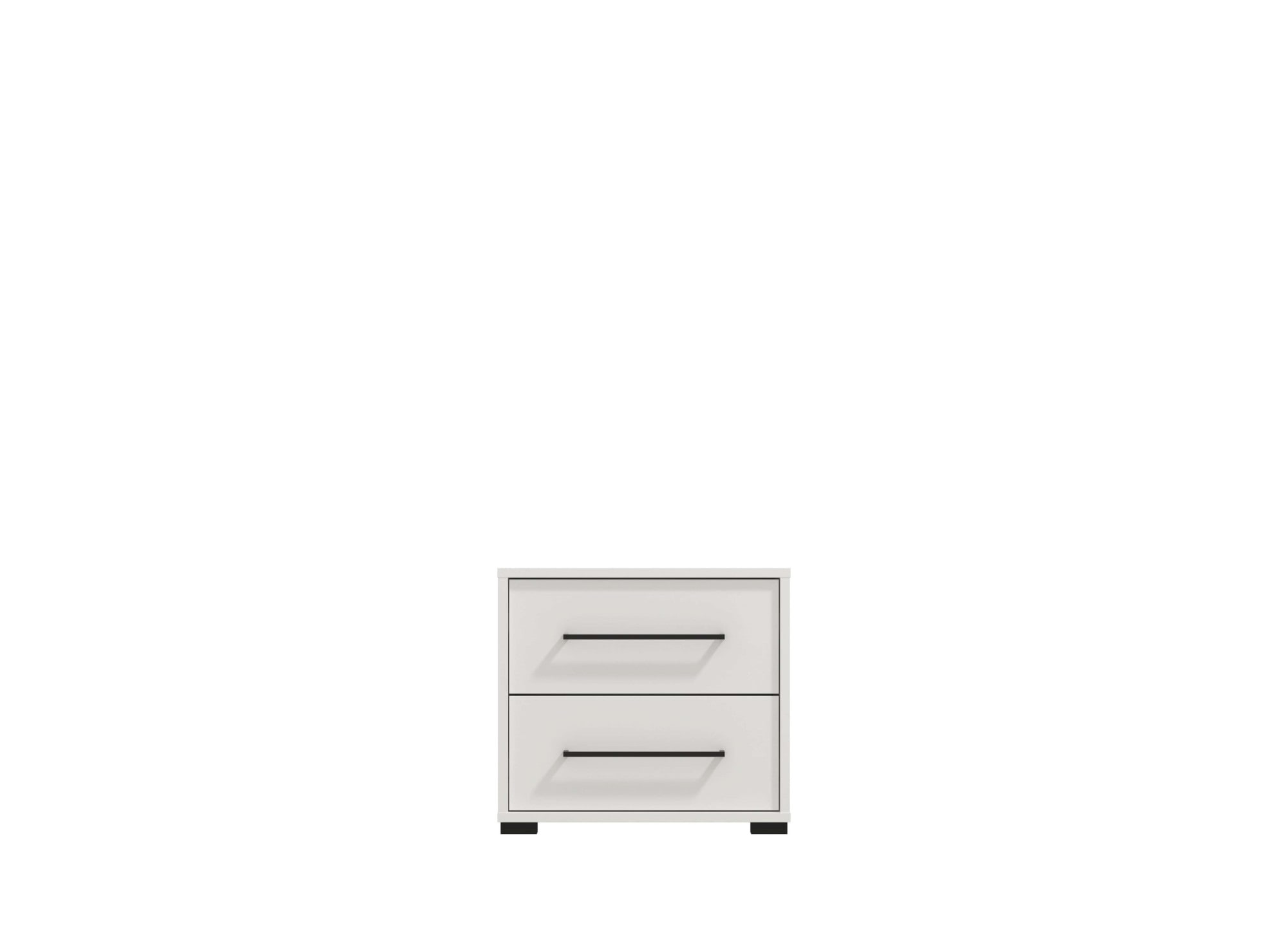 INOSIGN Nachtkommode »Ascalon Nachttisch, Nachtschrank, 48x40x44cm, 2 Schubladen«, in weiss oder eichefarben, FSC-zertifizierter Holzwerkstoff