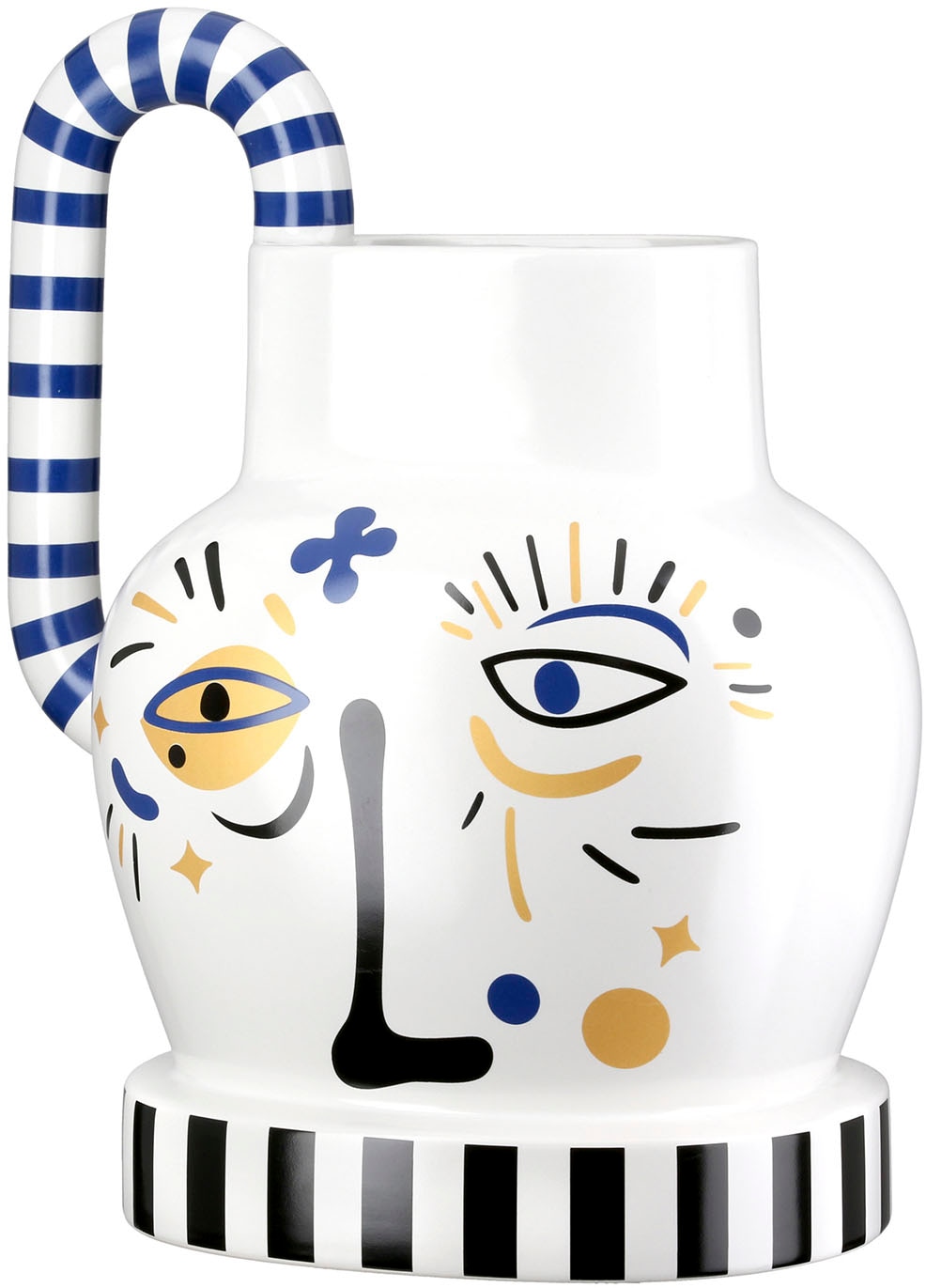 Image of GILDE Tischvase "Henkelvase Fira weiss H. 23 cm"