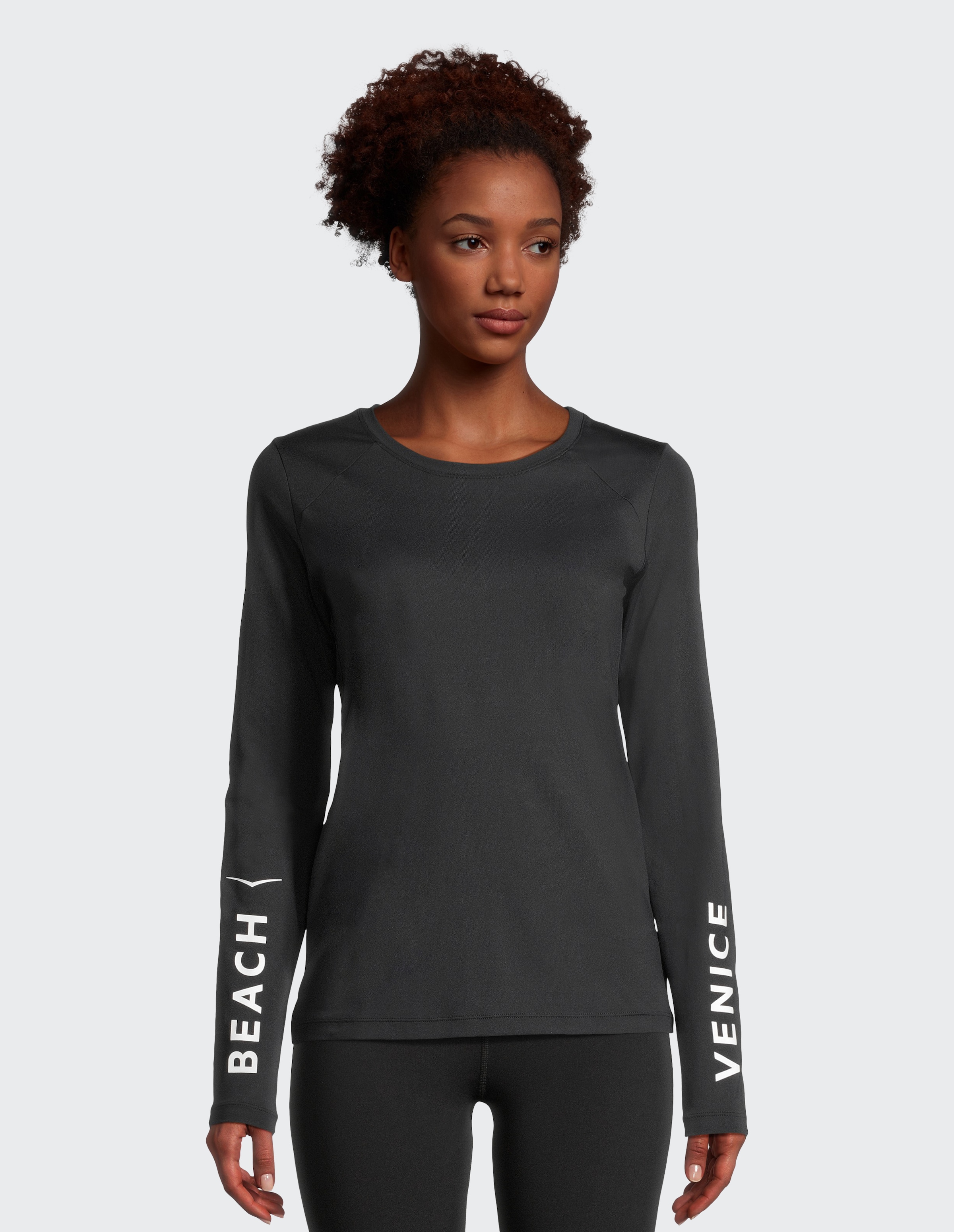 Image of Venice Beach Langarmshirt "LEANA" mit Rundhalsausschnitt, aus elastischem Material