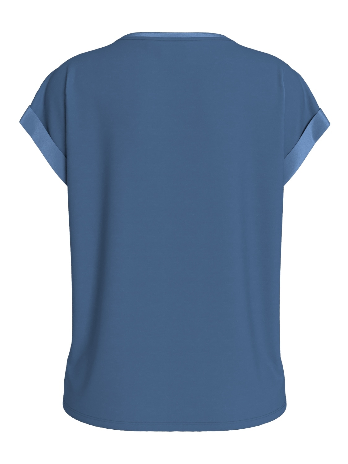 Vila Kurzarmshirt »VIELLETTE S/S SATIN TOP - NOOS«, Satin Optik