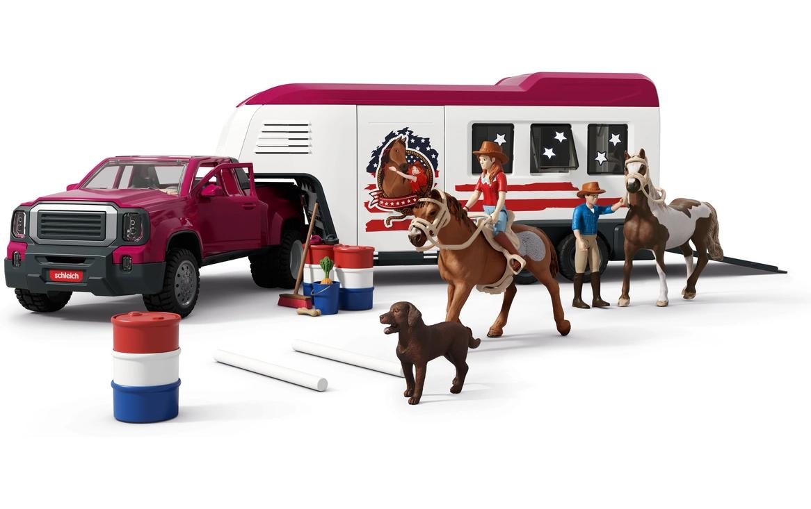 Image of Schleich Spielzeug-Auto "Lakeside Truck mit Anhänger"