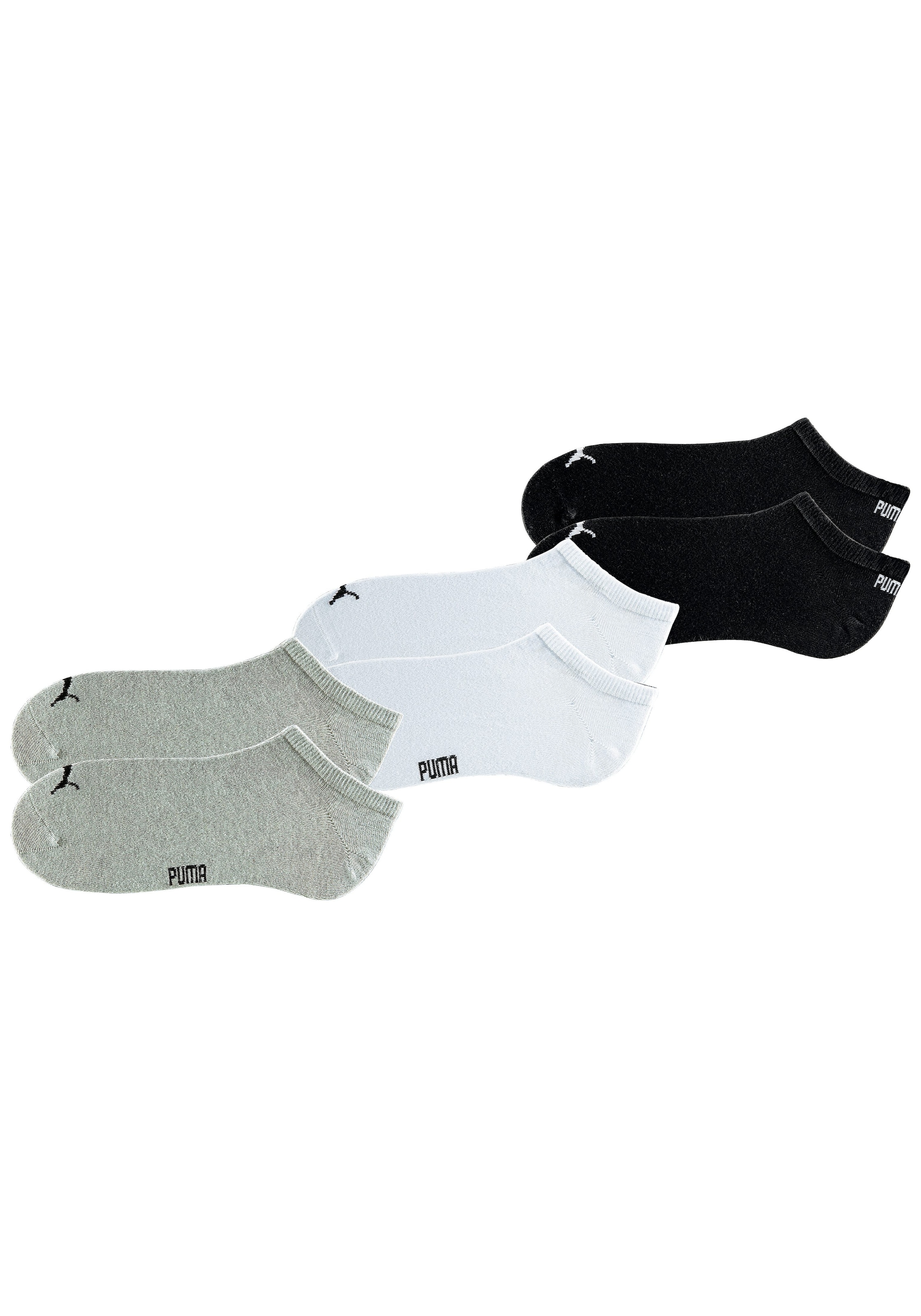 PUMA Sneakersocken, (6er-Pack), mit eingestricktem Markenlogo