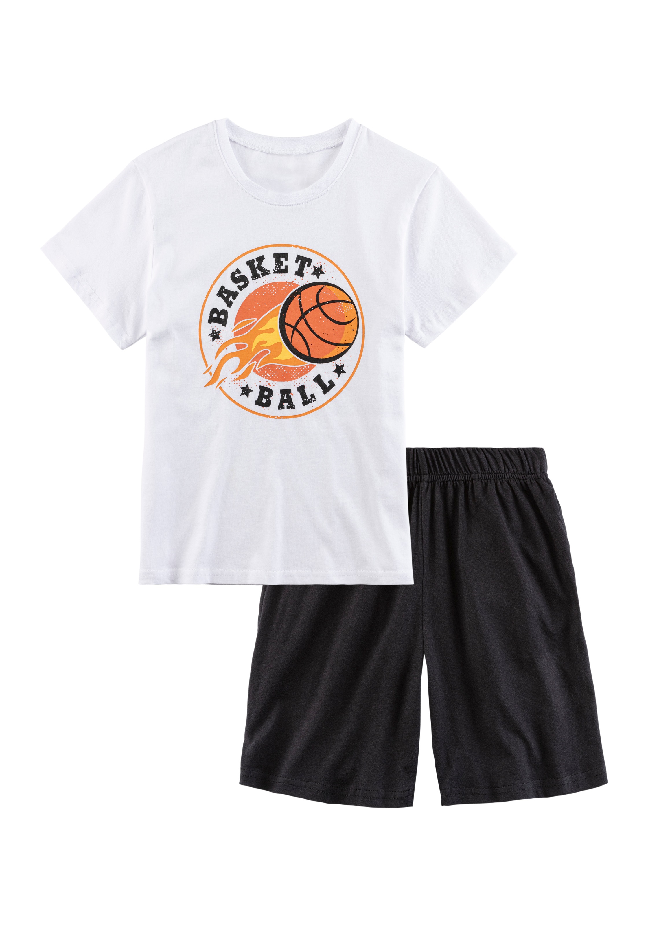 AUTHENTIC LE JOGGER Pyjama 1 Stück, 2 tlg. Schlafanzug mit Basketball-Aufdruck