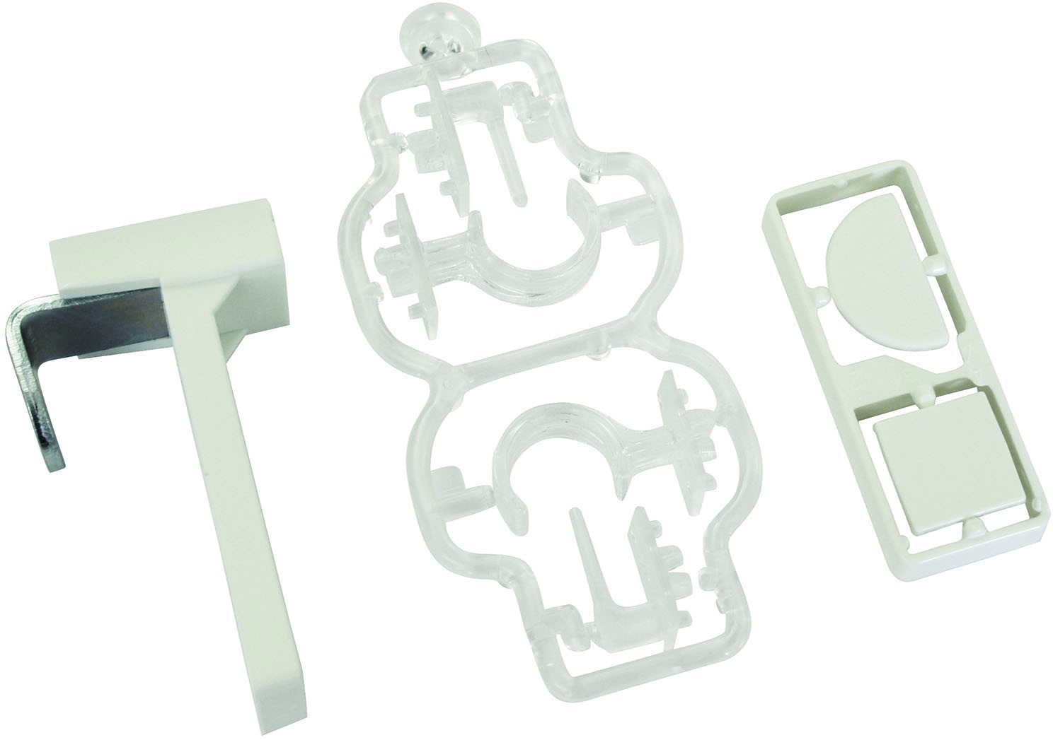 Image of GARDINIA Klemmträger »Klemmträger Kunststoff / Metall«, (Set, 2 St.), Serie Vitragestangen / Cafehausstangen bei Ackermann Versand Schweiz