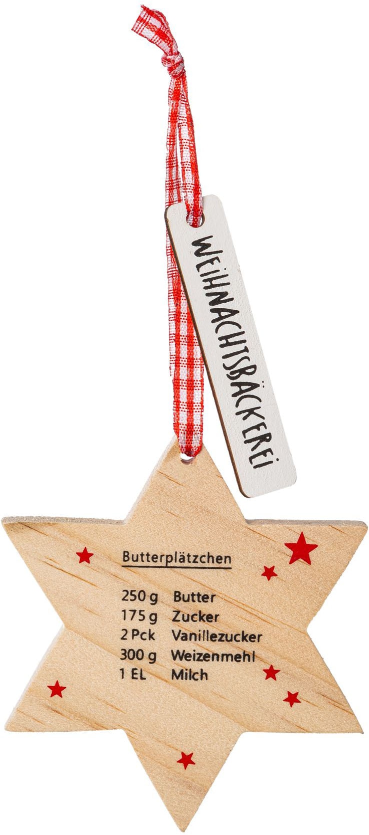 Creativ home Suspension décorative »Deko-Hänger Weihnachtsbäckerei« mit 3 Plätzchen-Motiven