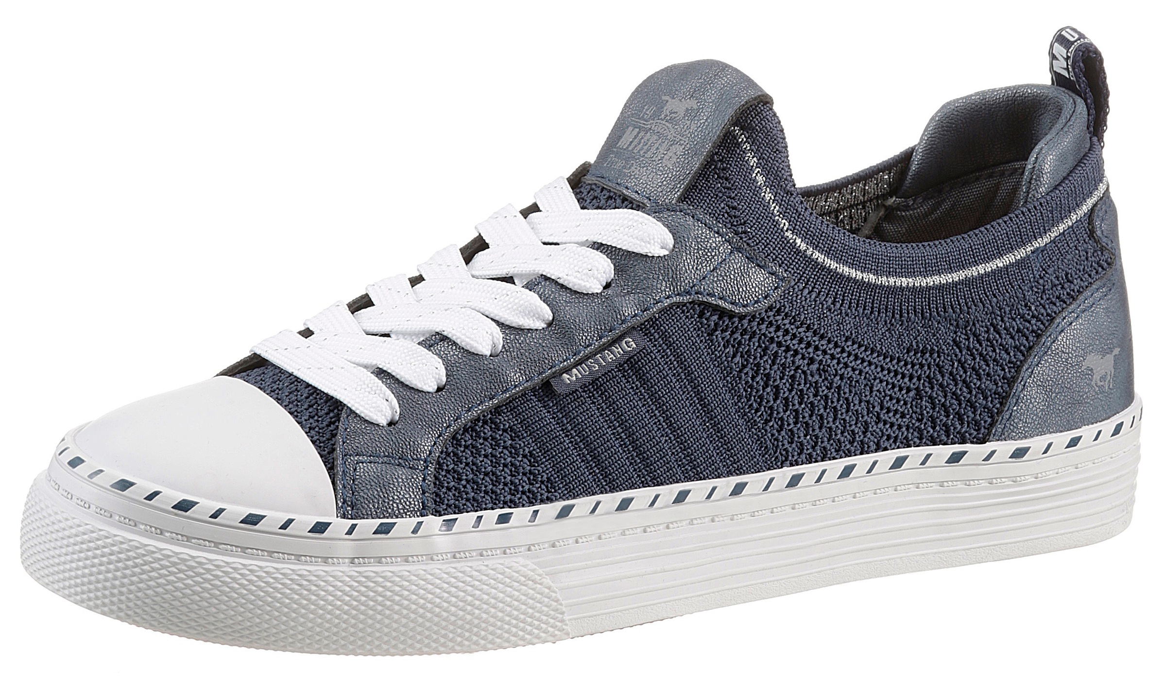 Image of Mustang Shoes Slip-On Sneaker, in Strickoptik bei Ackermann Versand Schweiz