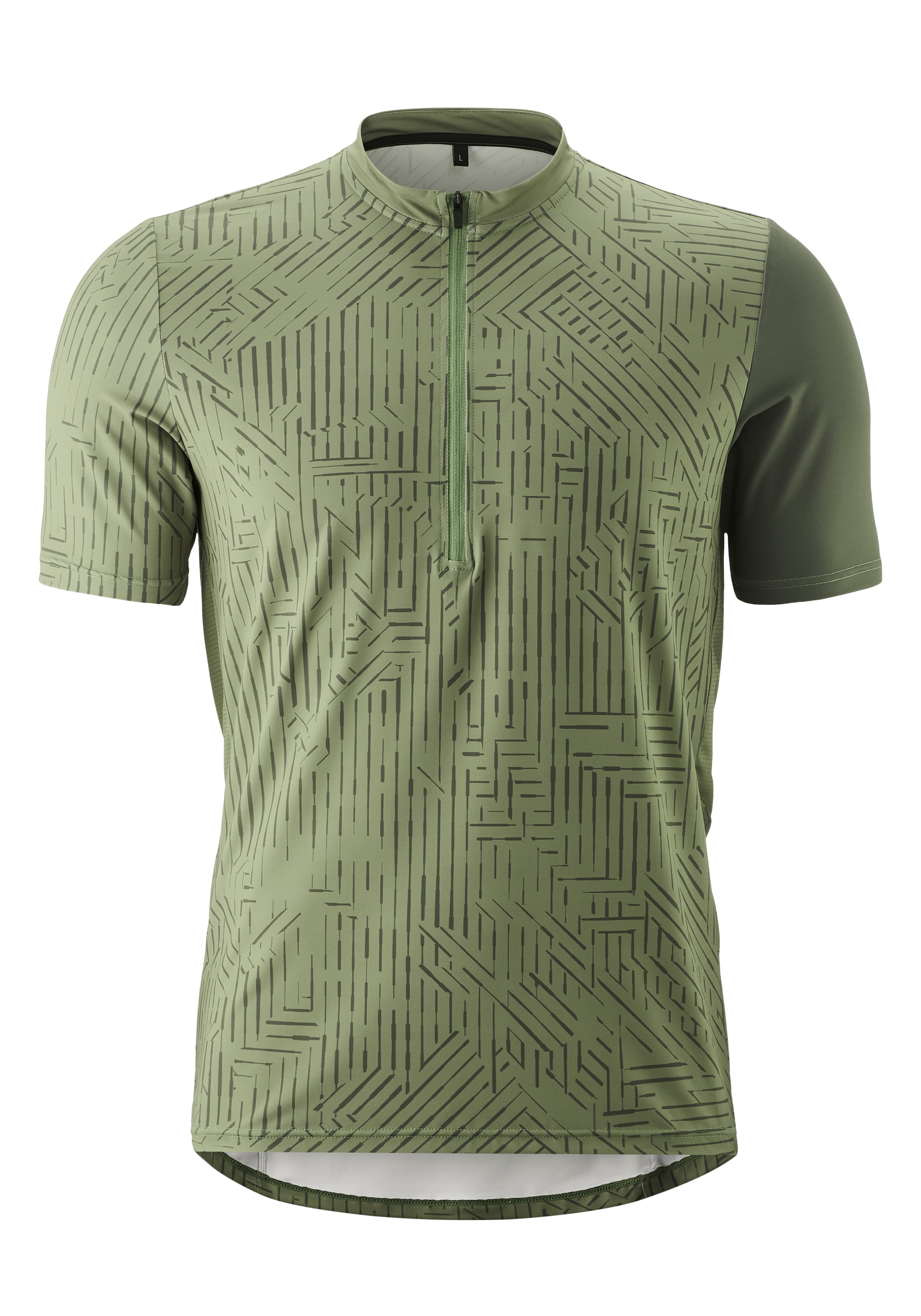 Image of Gonso Radtrikot "Adventure Jersey Halfzip M" Herren Fahrradtrikot kurzarm, Rückentasche mit RV, Quick-Dry, Slim Fit