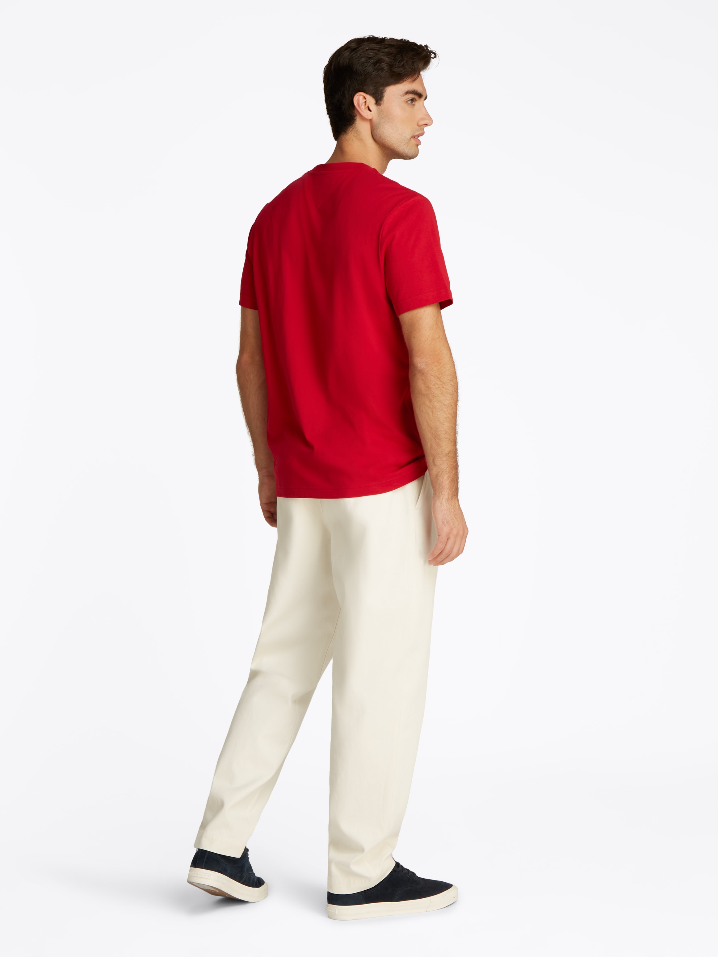 Tommy Hilfiger T-Shirt »HILFIGER CENTER STACK TEE«, mit grossem Schriftprint